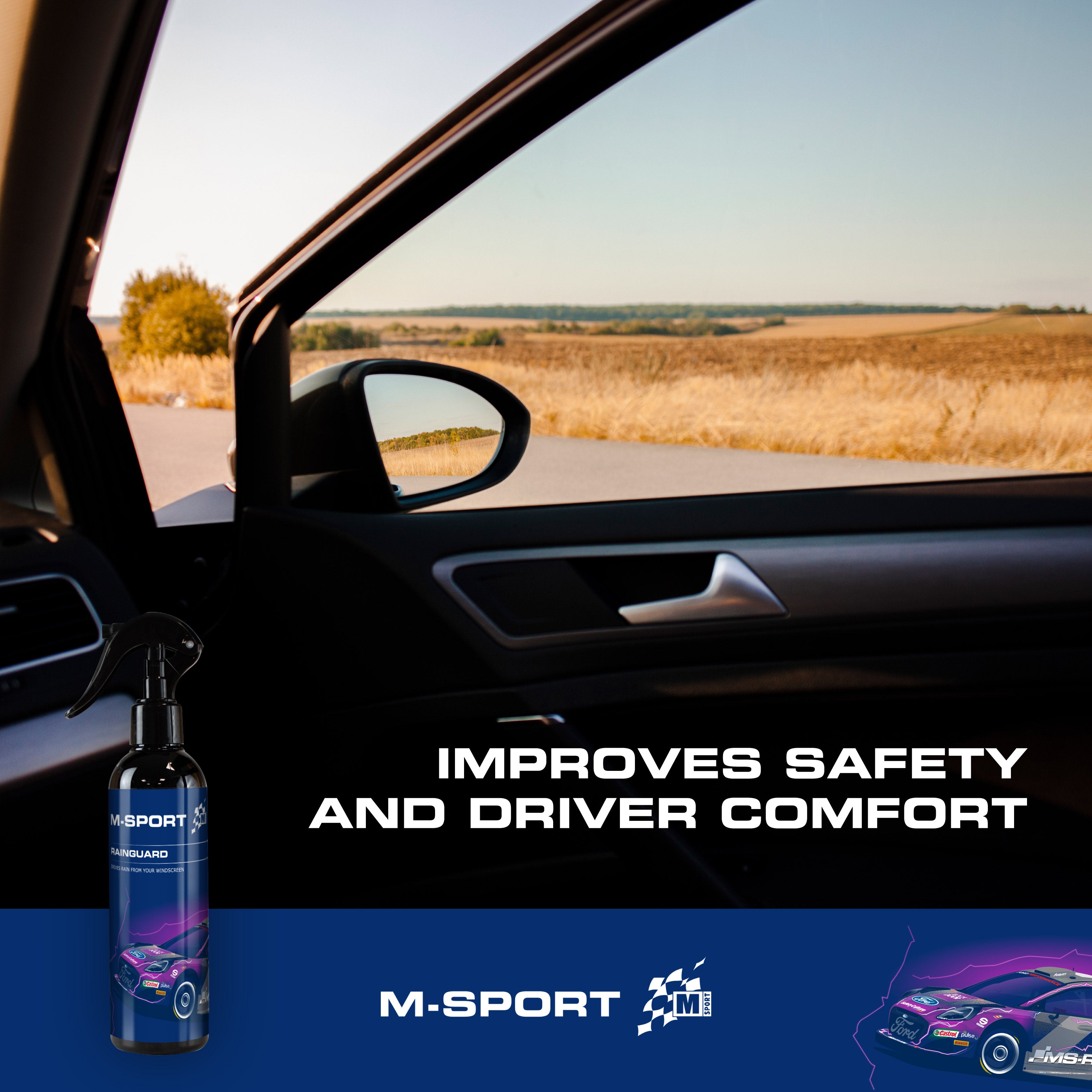 M-Sport Car Cleaning Kit, 10-Piece Car Kit, with 4 microfibre cloths, Car Wash