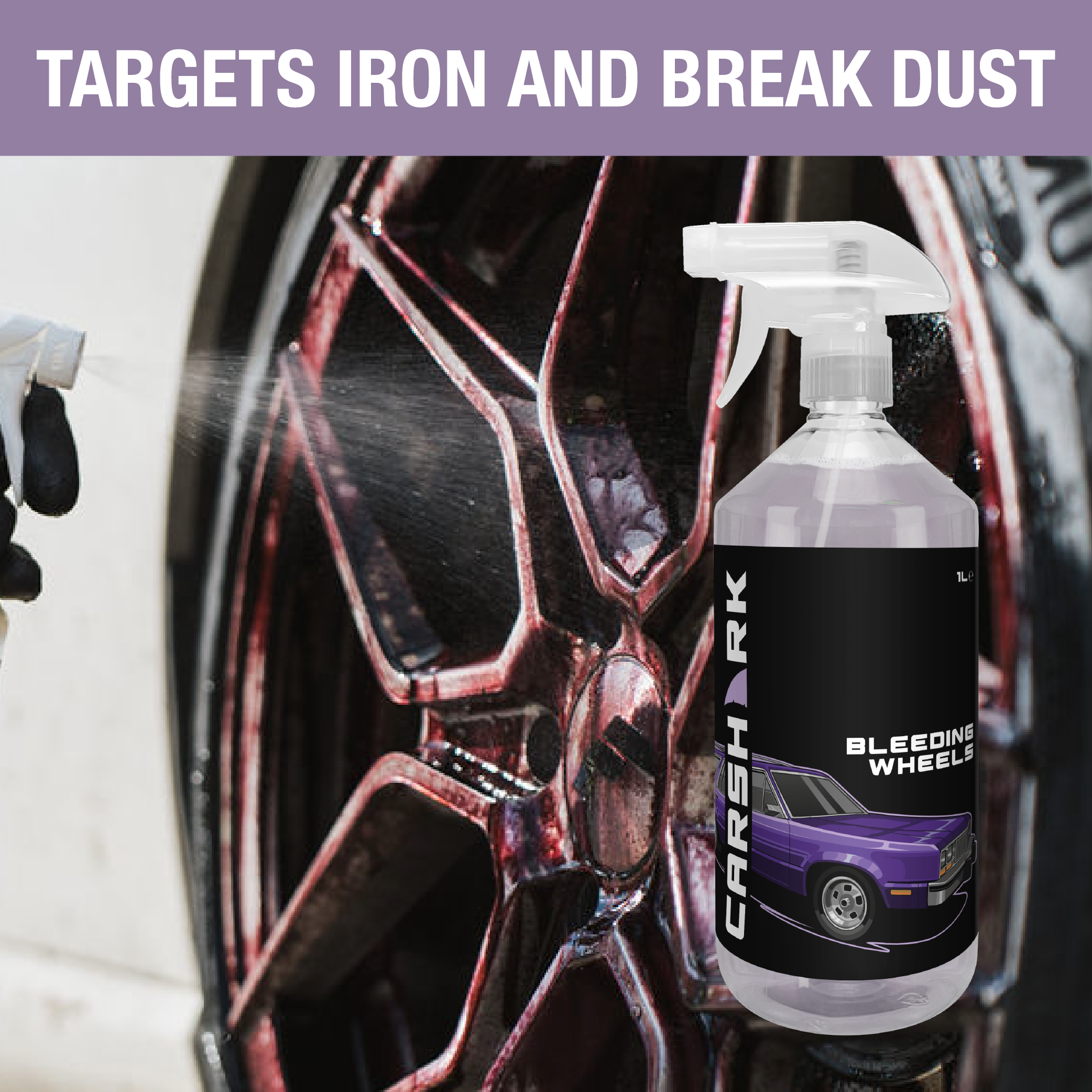 CARSHARK Bleeding Wheels - Iron Fallout Wheel Cleaner