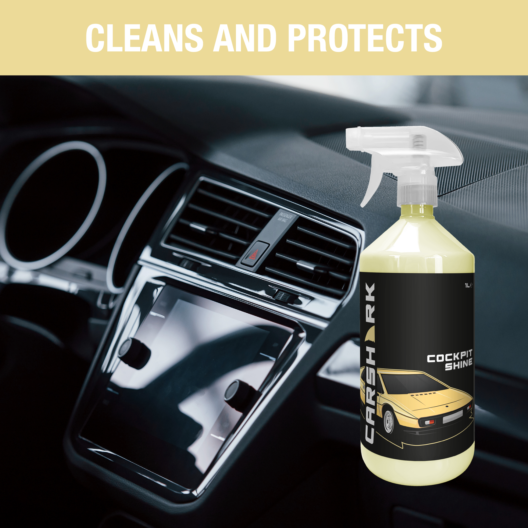 CARSHARK Cockpit Shine - Dashboard Cleaner