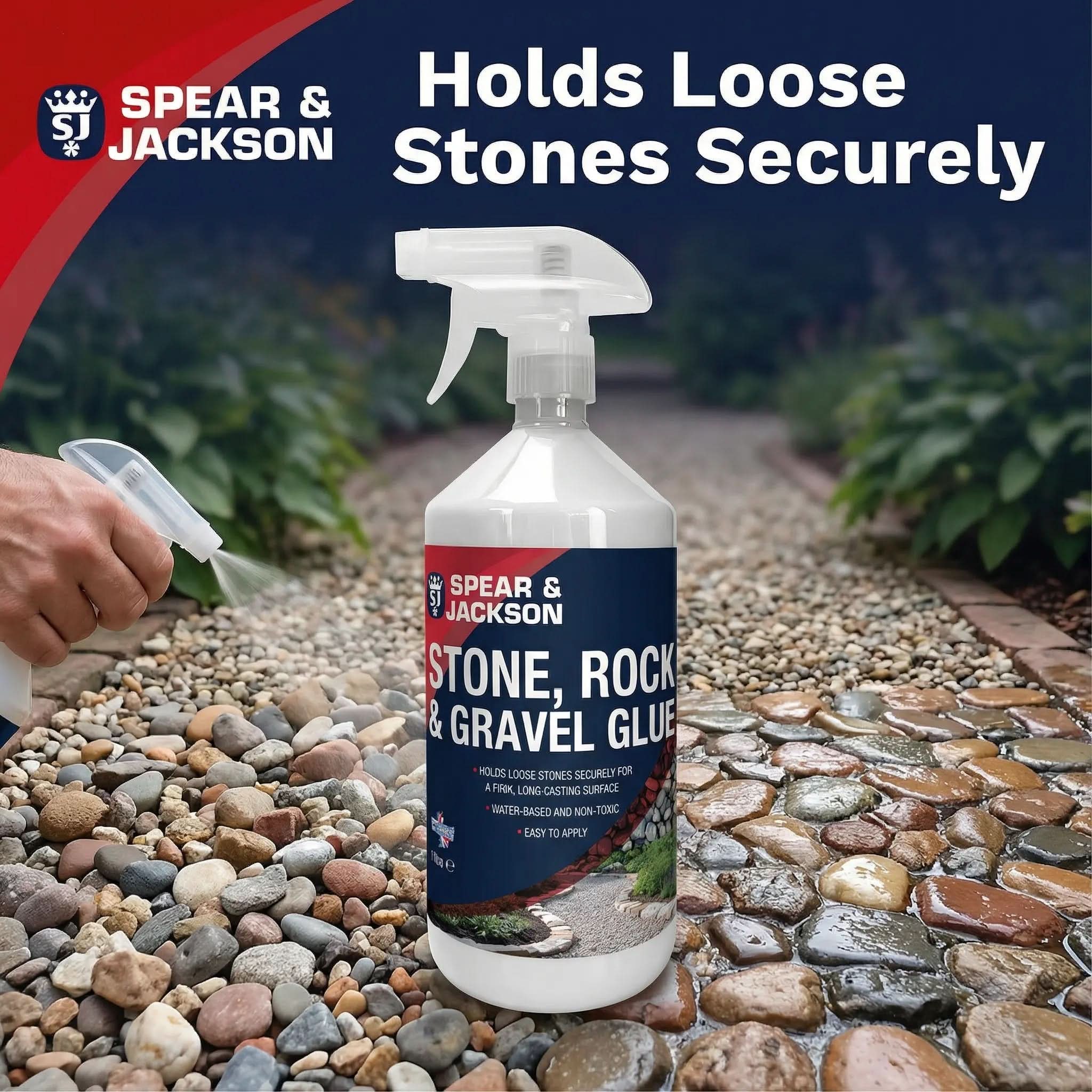 Spear & Jackson Stone, Rock & Gravel Glue - Ready to Use