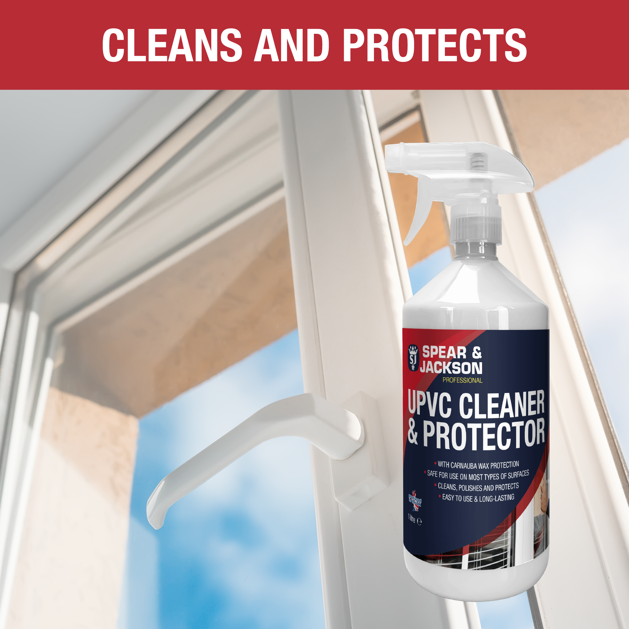 UPVC Cleaner and Protector 2 x 1L Spear and Jackson