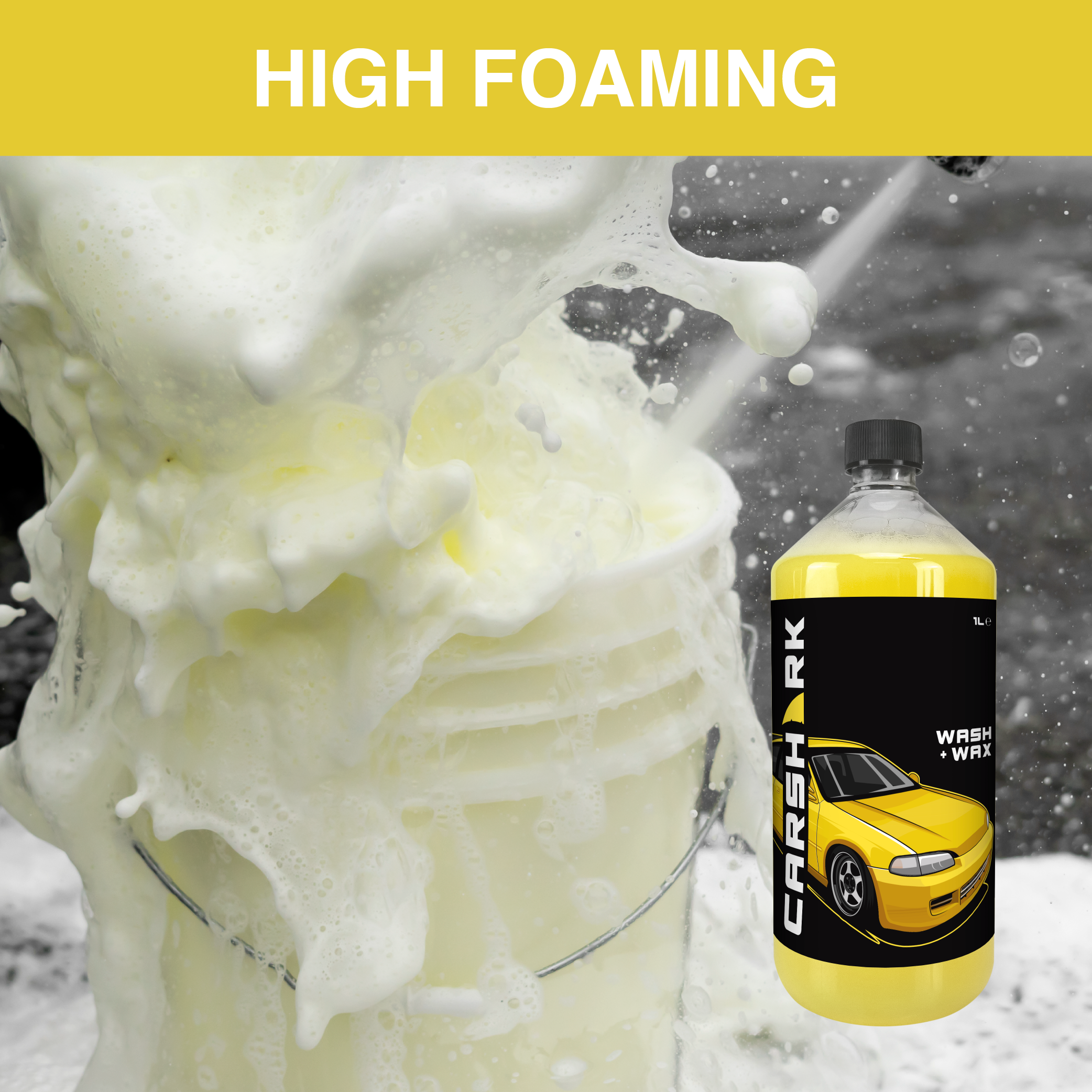 CARSHARK Wash & Wax Car Shampoo