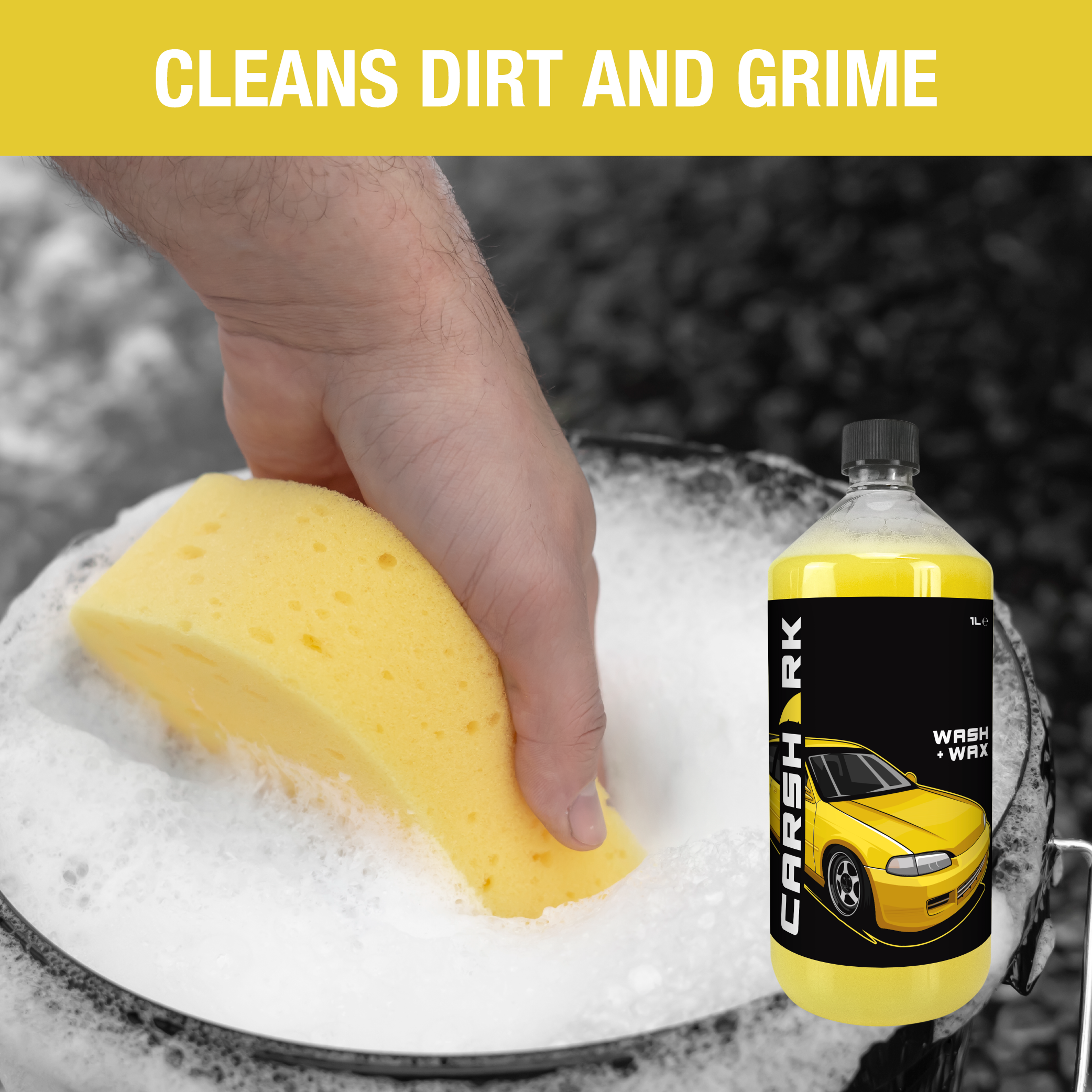 CARSHARK Wash & Wax Car Shampoo