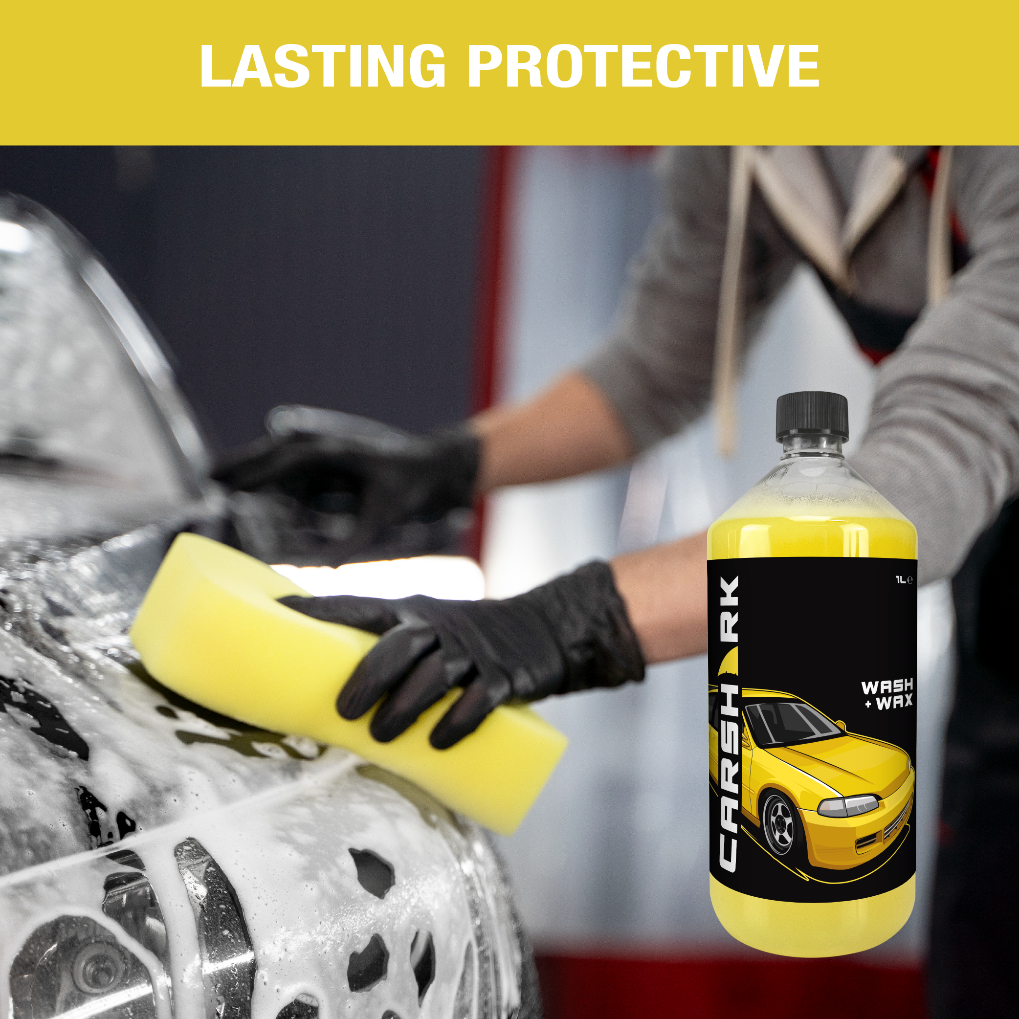 CARSHARK Wash & Wax Car Shampoo