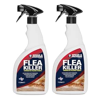 Spear & Jackson Flea Killer - Multi-Insect Control for Hard & Soft Furnishings
