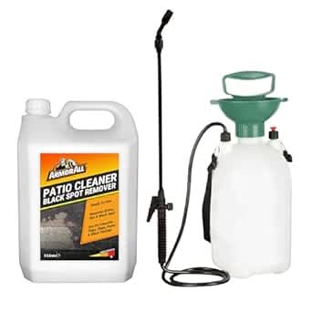 Armor All Black Spot Remover 5L - 5L Garden Pressure Sprayer - Patio Cleaner Ready To Use - Mould Remover, Algae Remover