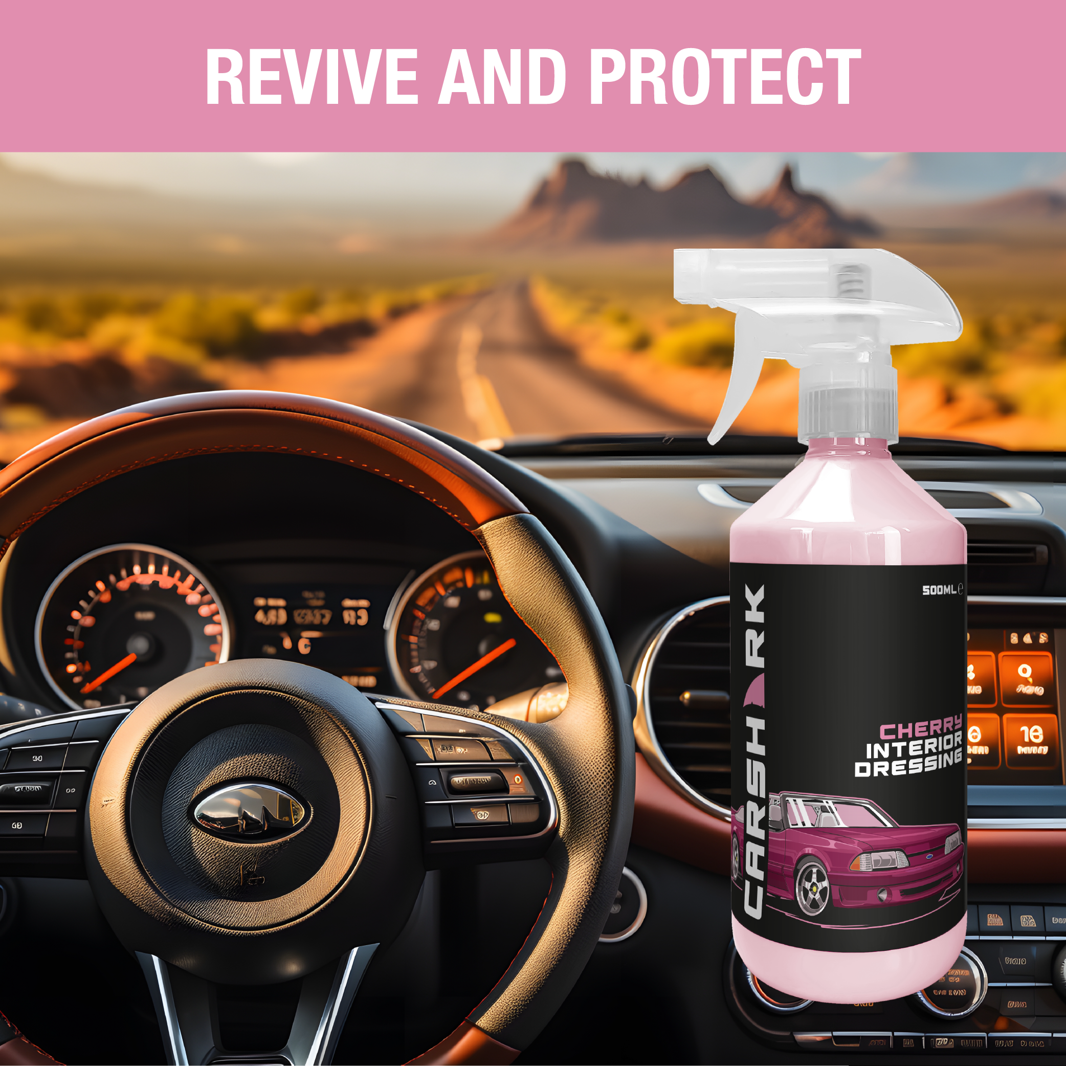CARSHARK Cherry Interior Dressing 500ml Spray