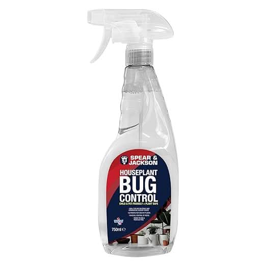 Spear & Jackson Houseplant Bug Control - 750 ml - Child Pet Friendly Plant Safe Ready To Use - Ideal For Use On Edible And Ornamental Indoor Plants