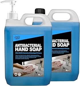 One Chem Pro Antibacterial Hand Soap, 2 x 5 Litres, with Pump Dispenser