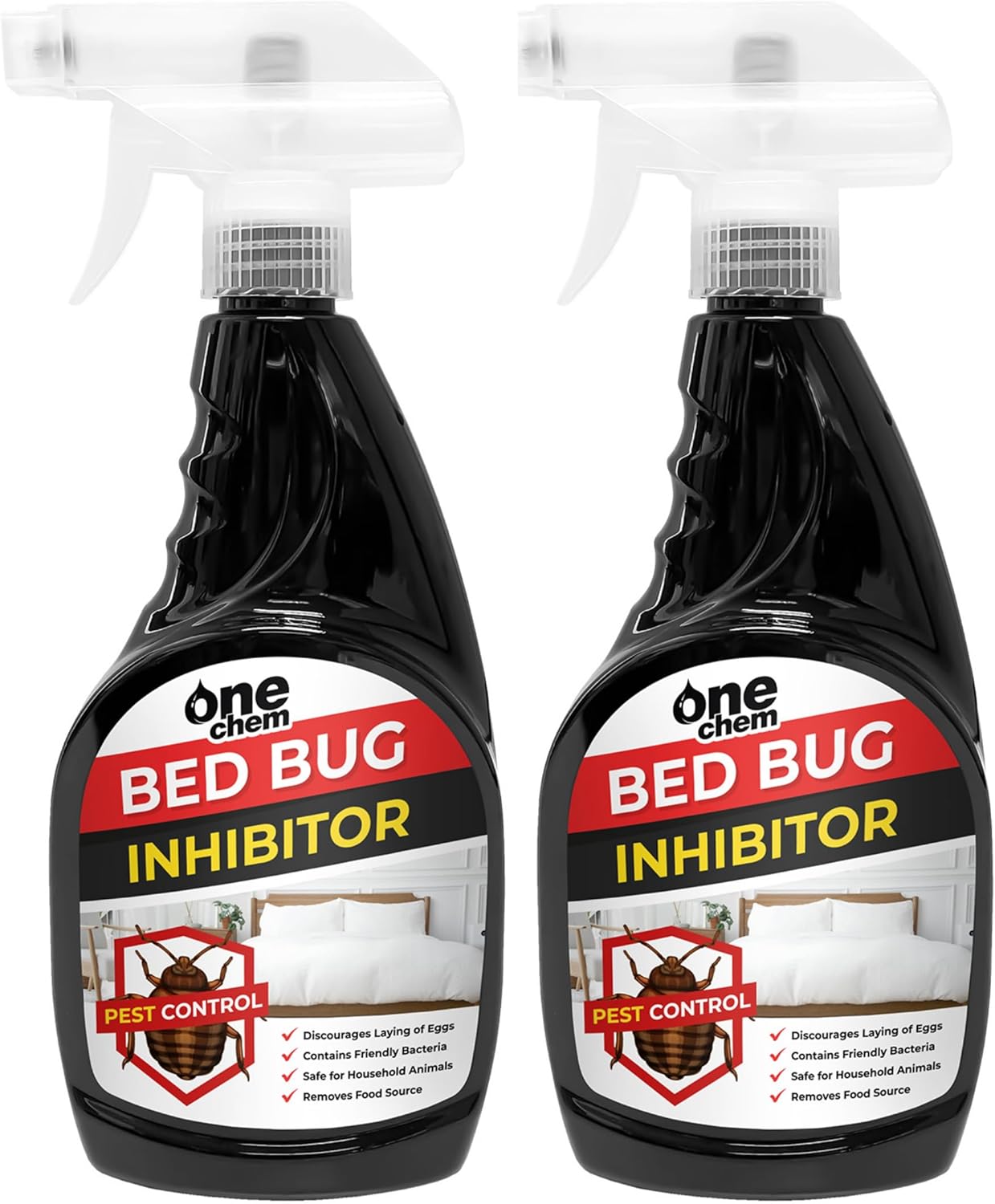 One Chem Bed Bug Inhibitor 2 x 500ml Repellent
