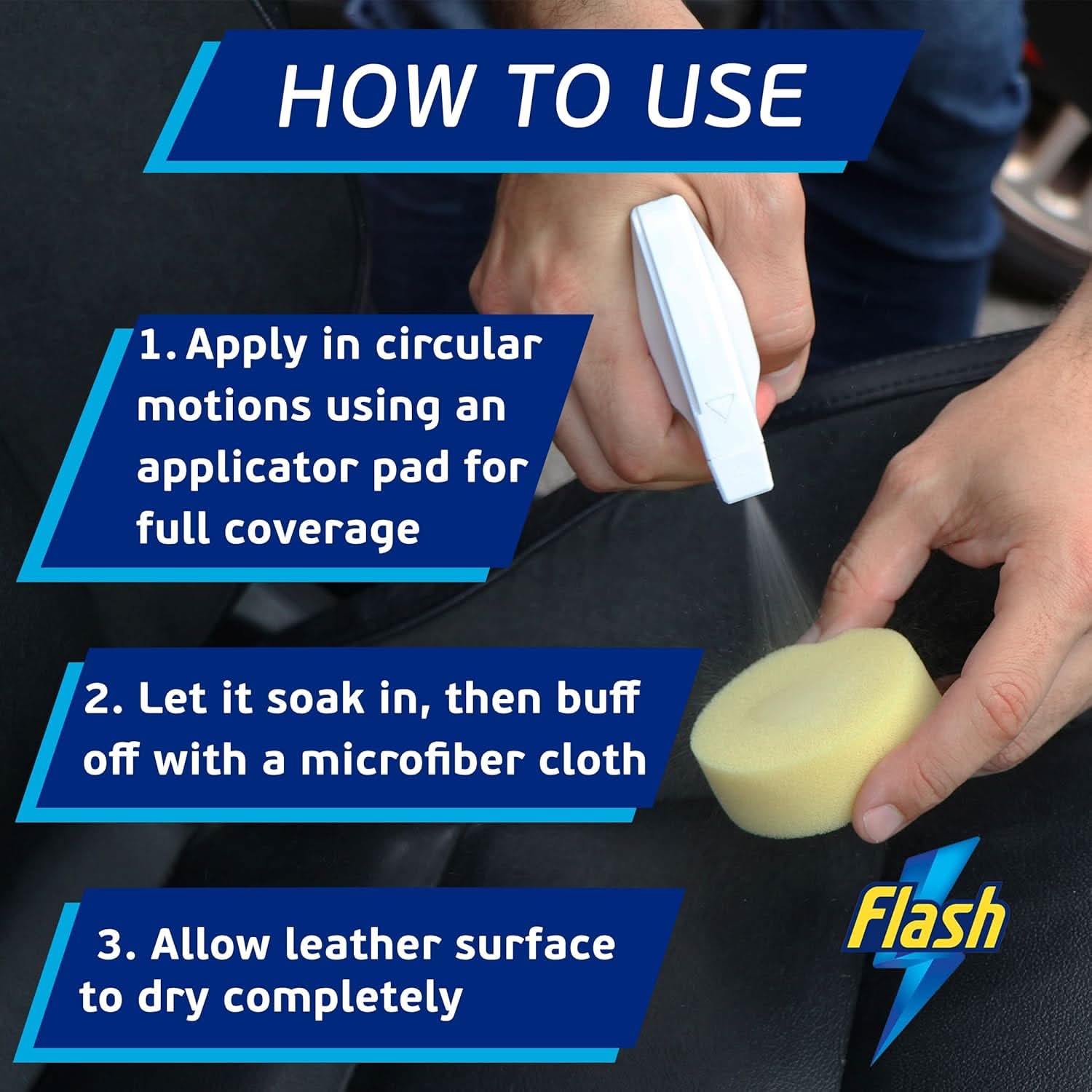 Flash Car Care Leather Protector Spray