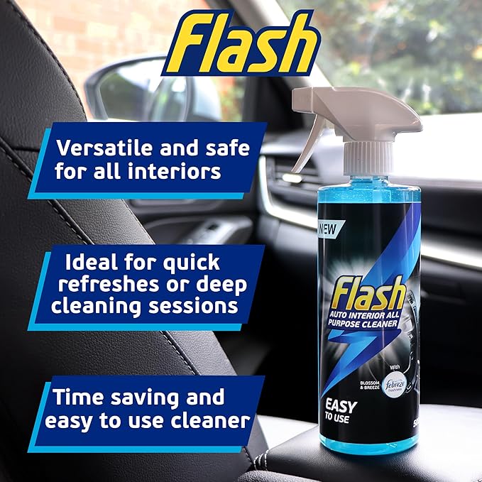 Flash Car Care All-Purpose Interior Cleaner - Febreze Blossom & Breeze Scent