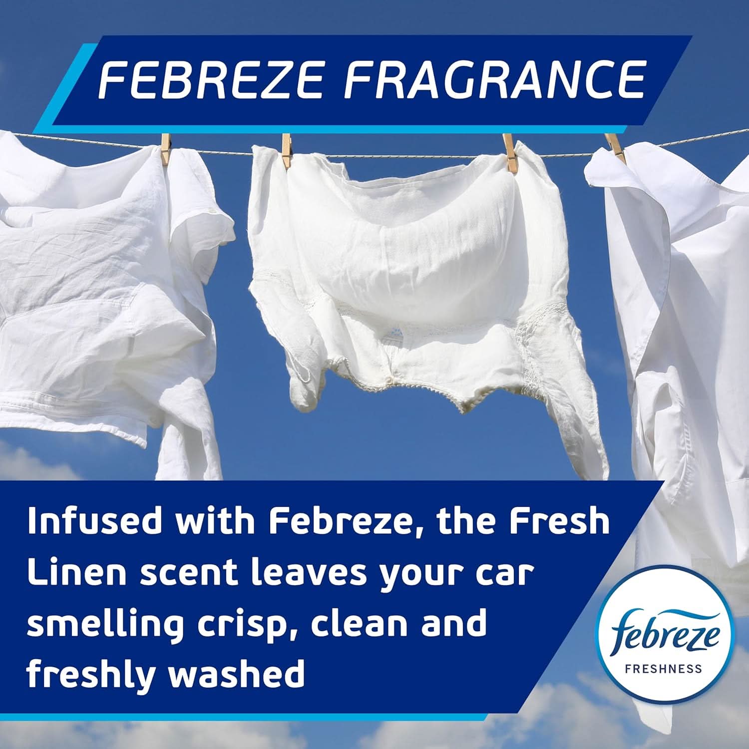 Flash Car Care All-Purpose Interior Cleaner - Febreze Fresh Linen Scent