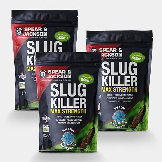 Spear & Jackson Slug Killer Lentils - 500m² Coverage, Turbo Disc Bait Technology