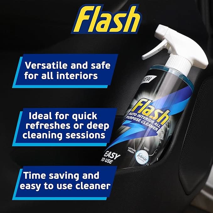 Flash Car Care All-Purpose Interior Cleaner - Febreze Cotton Fresh Scent