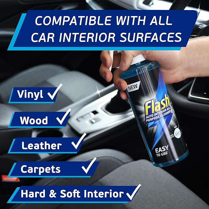 Flash Car Care All-Purpose Interior Cleaner - Febreze Blossom & Breeze Scent