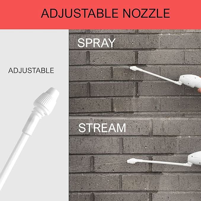 Battery-Powered Liquid Sprayer, Jerry Can Compatible, 38mm Neck, Adjustable Nozzle, Batteries Included