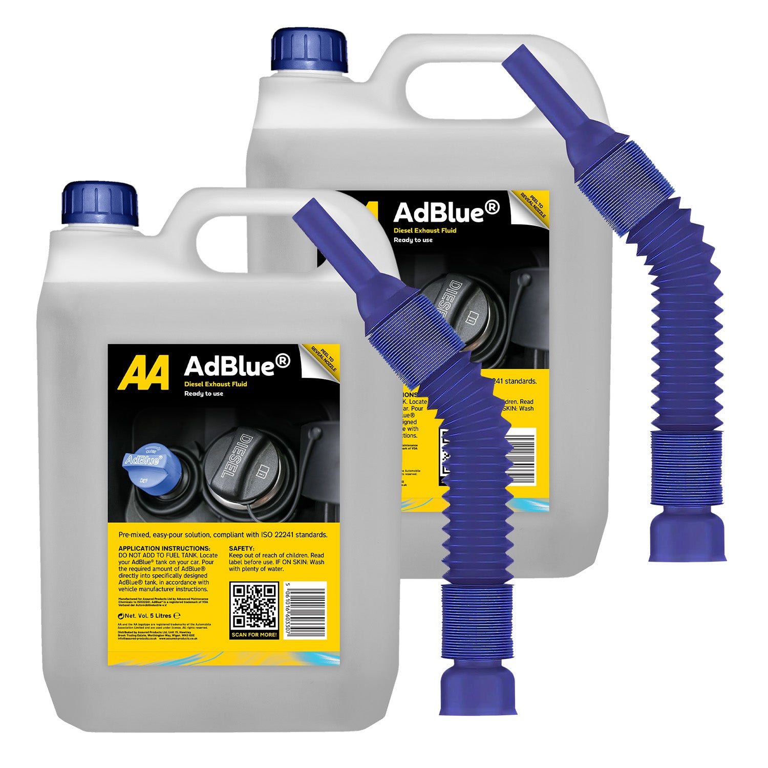 AA AdBlue Diesel Exhaust Fluid Additive - Easy Pour Spout