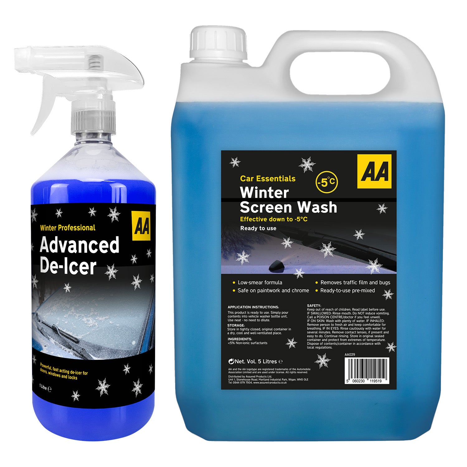 AA Advanced De-Icer 1L + Winter Screenwash 5L