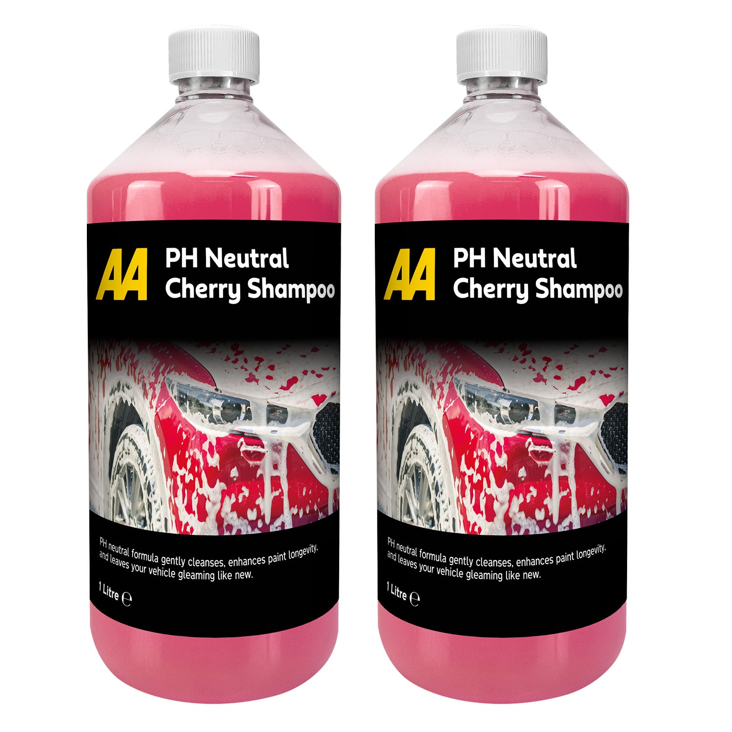 AA PH Neutral Car Shampoo 2 x 1 Litre (Cherry)