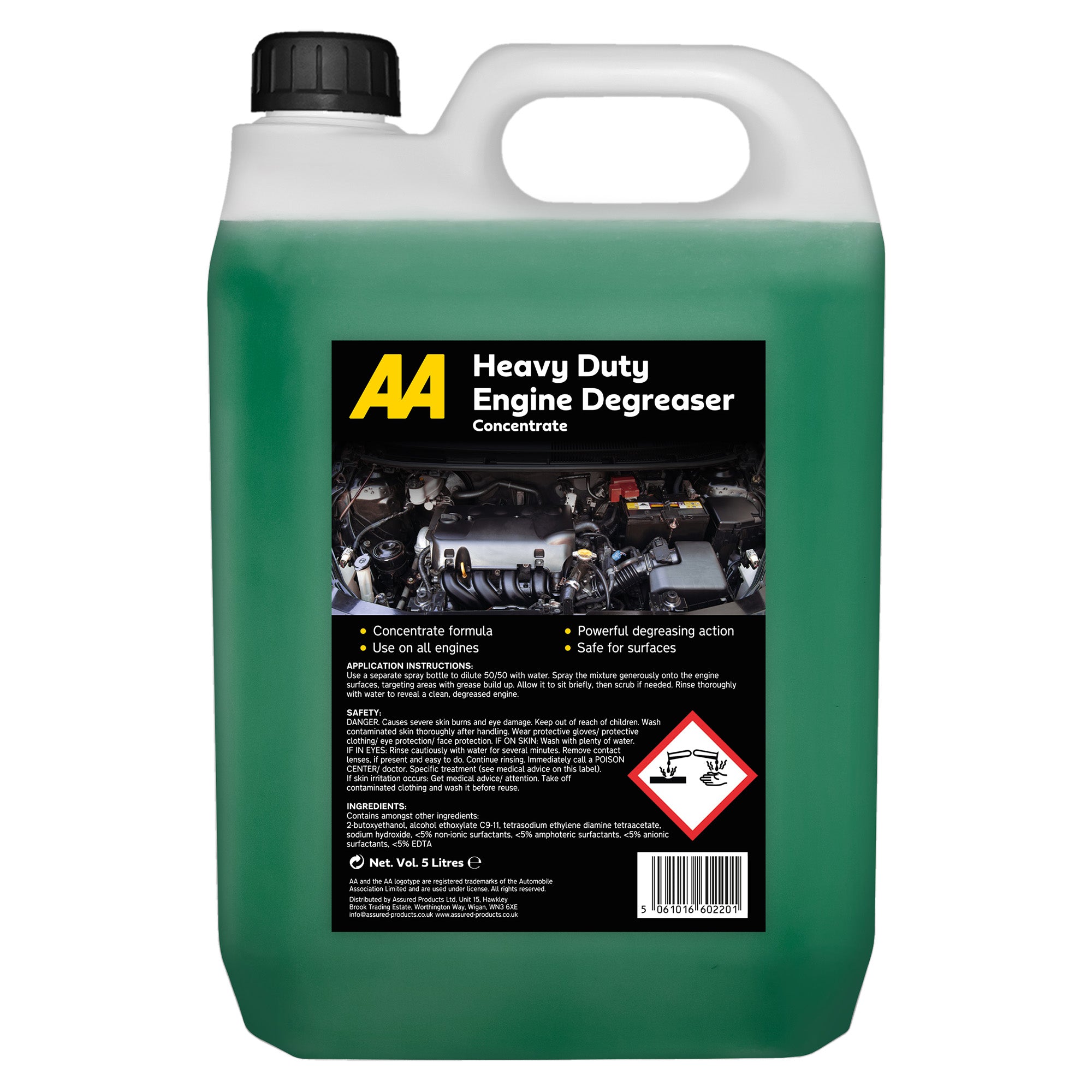 AA Engine Degreaser - 2 x 5L - Heavy Duty Concentrate