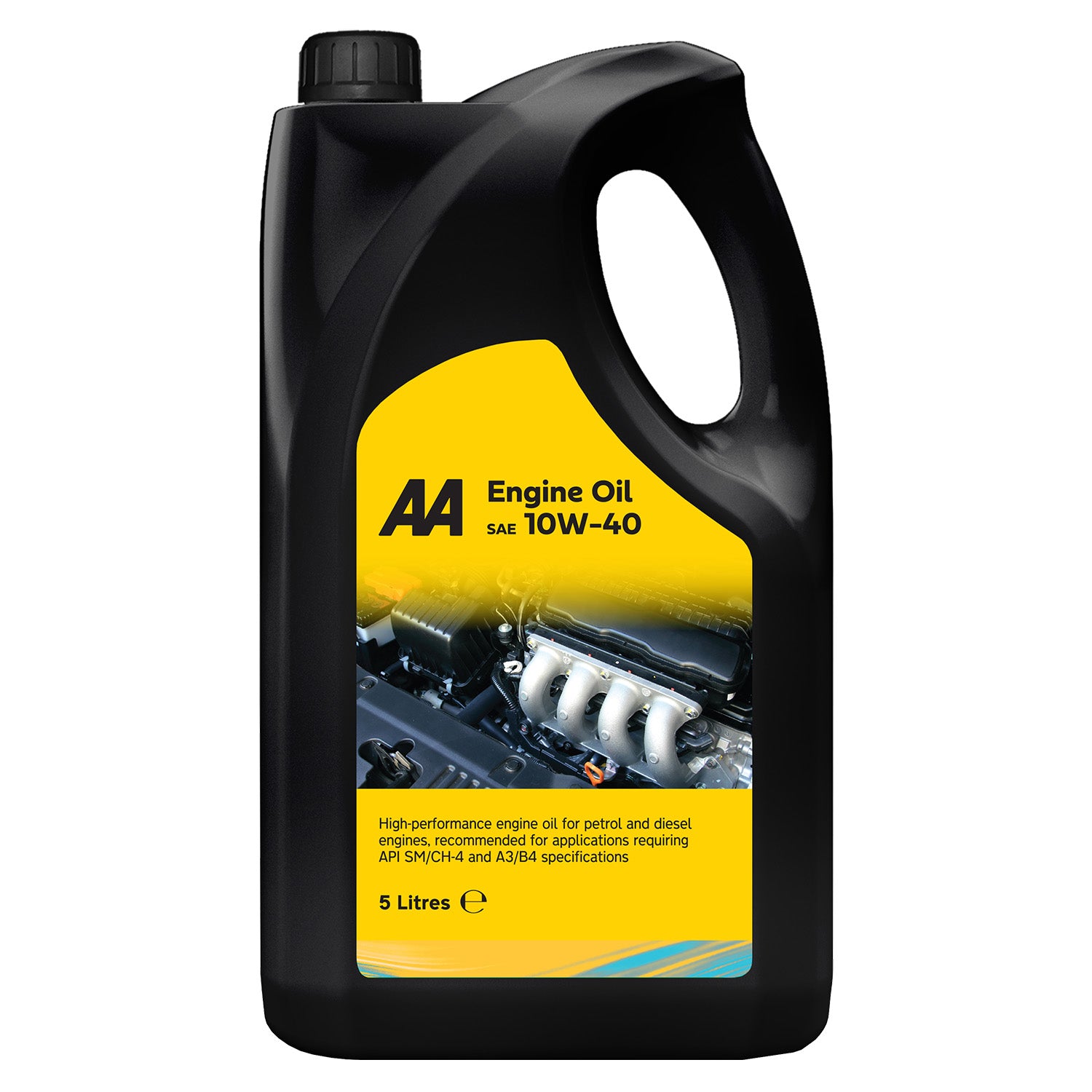 AA Engine Oil SAE 10W-40 - Semi-Synthetic, Petrol & Diesel - High-Performance - API SM/CH-4, ACEA A3/B4