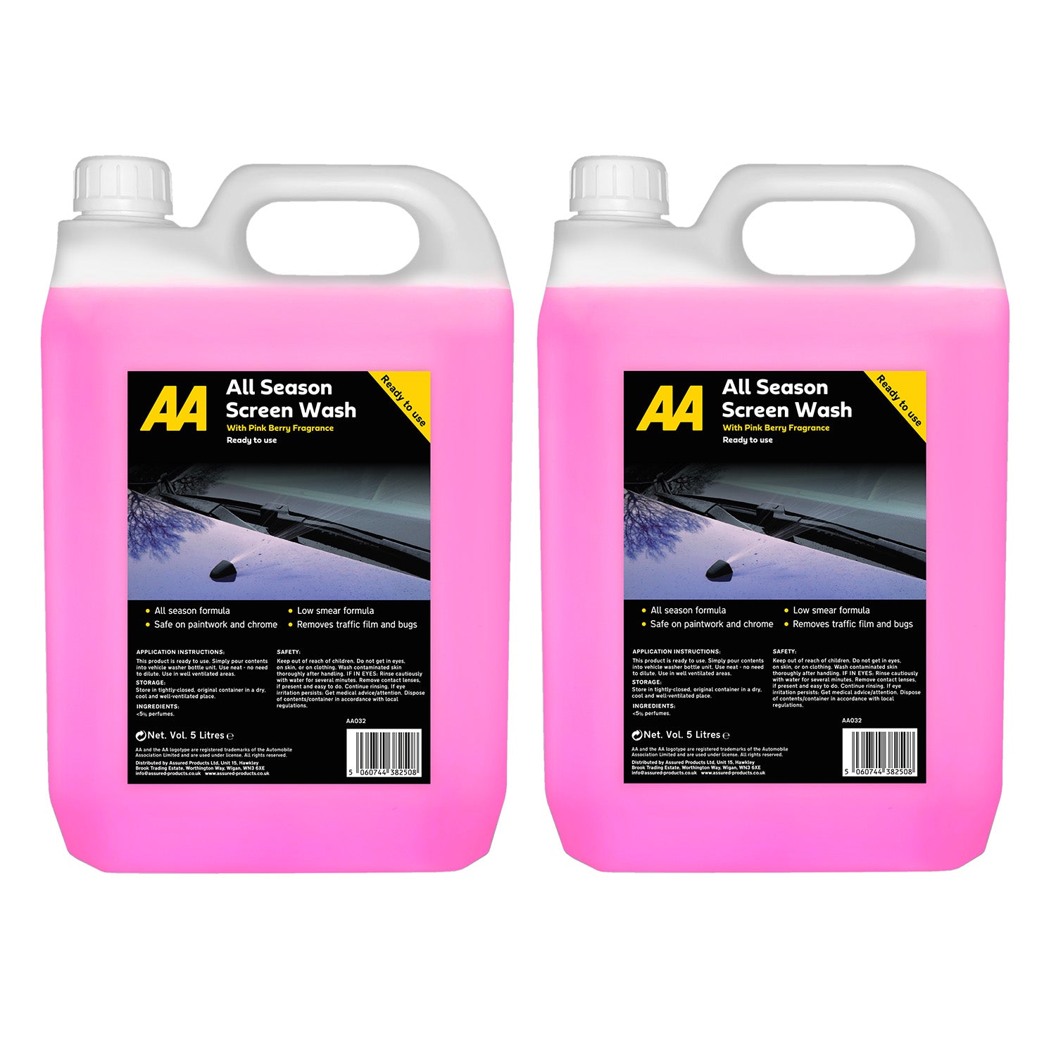 AA All Seasons Screenwash - with Pink Berry Fragrance