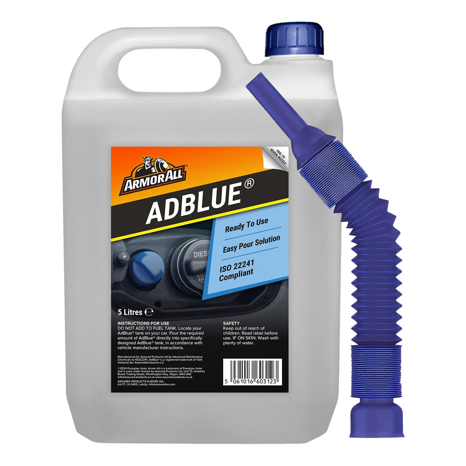 Armor All AdBlue Diesel Exhaust Fluid Additive - Easy Pour Spout