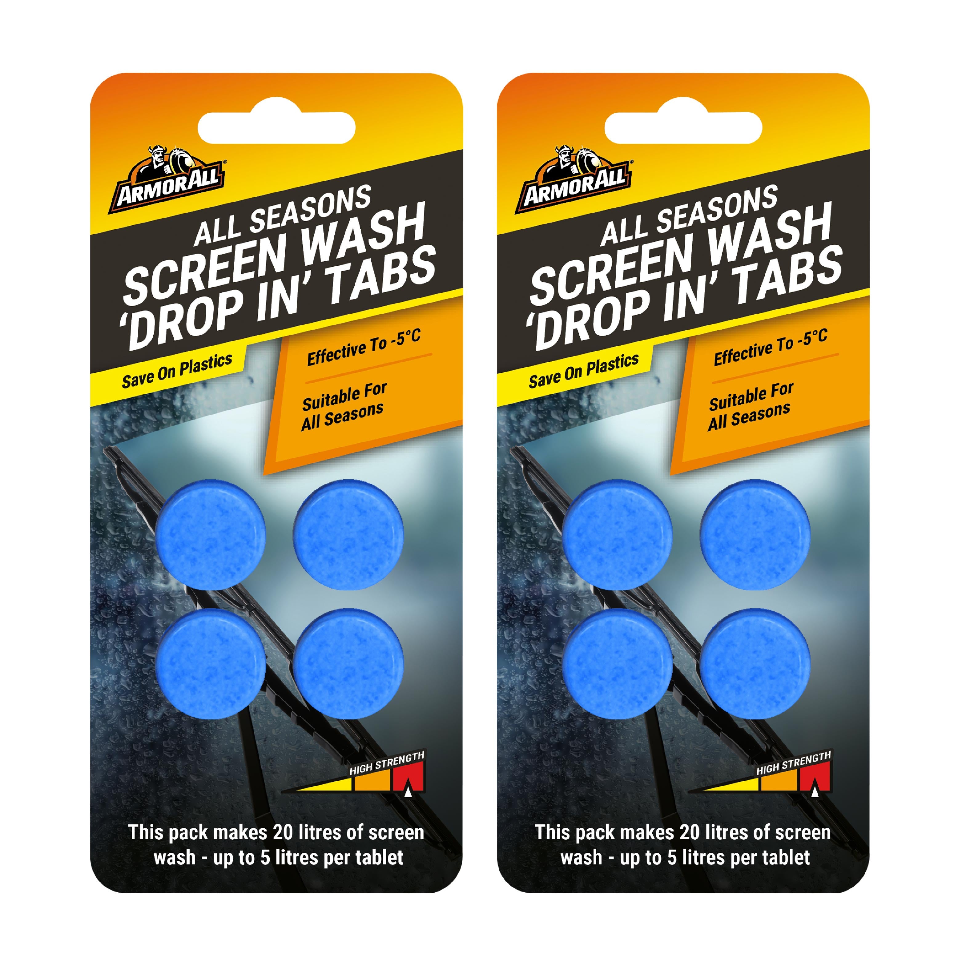 Armor All Screenwash Tabs - Makes up to 20L Per Pack