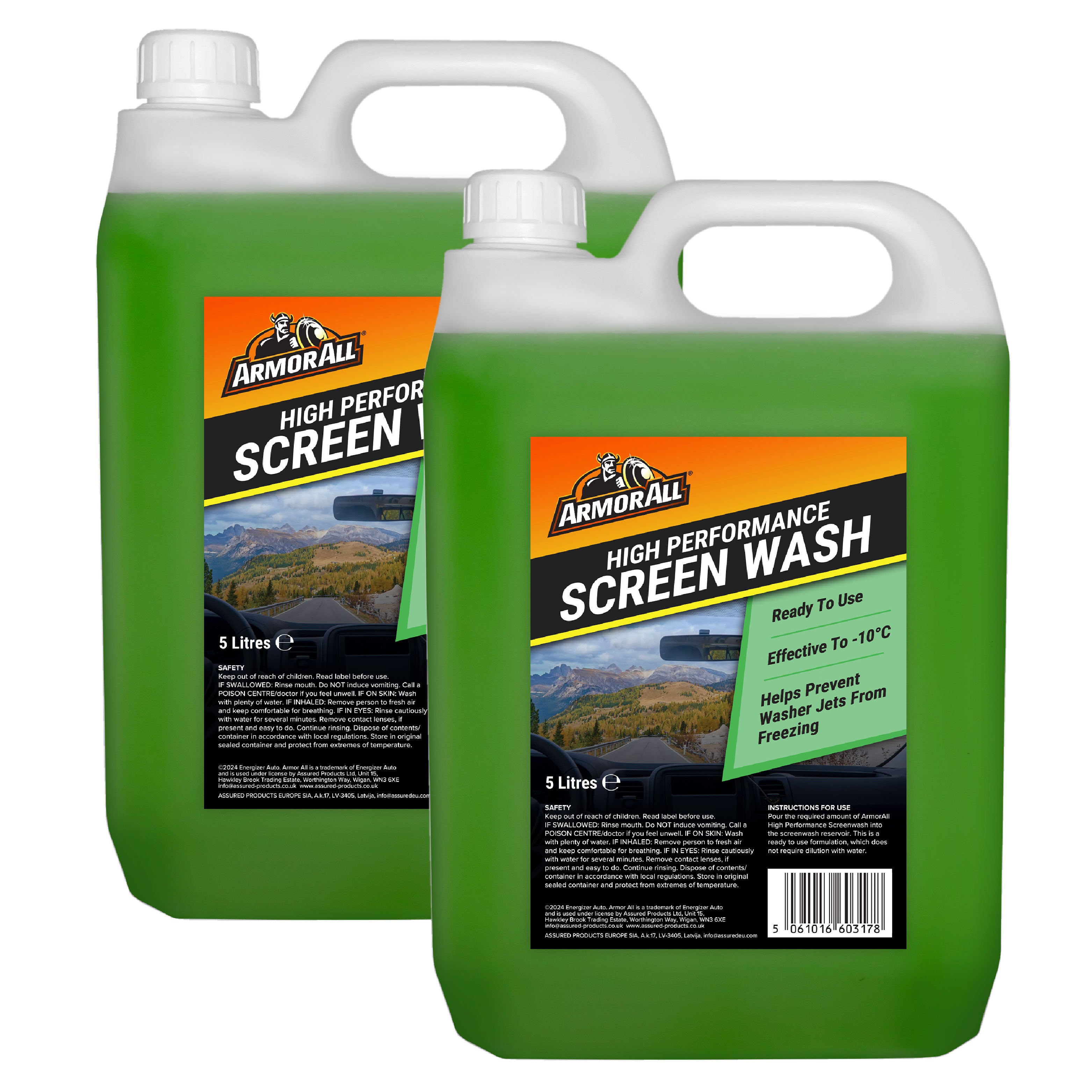 Armor All High Performance Screenwash 5L Effective down to -10°C