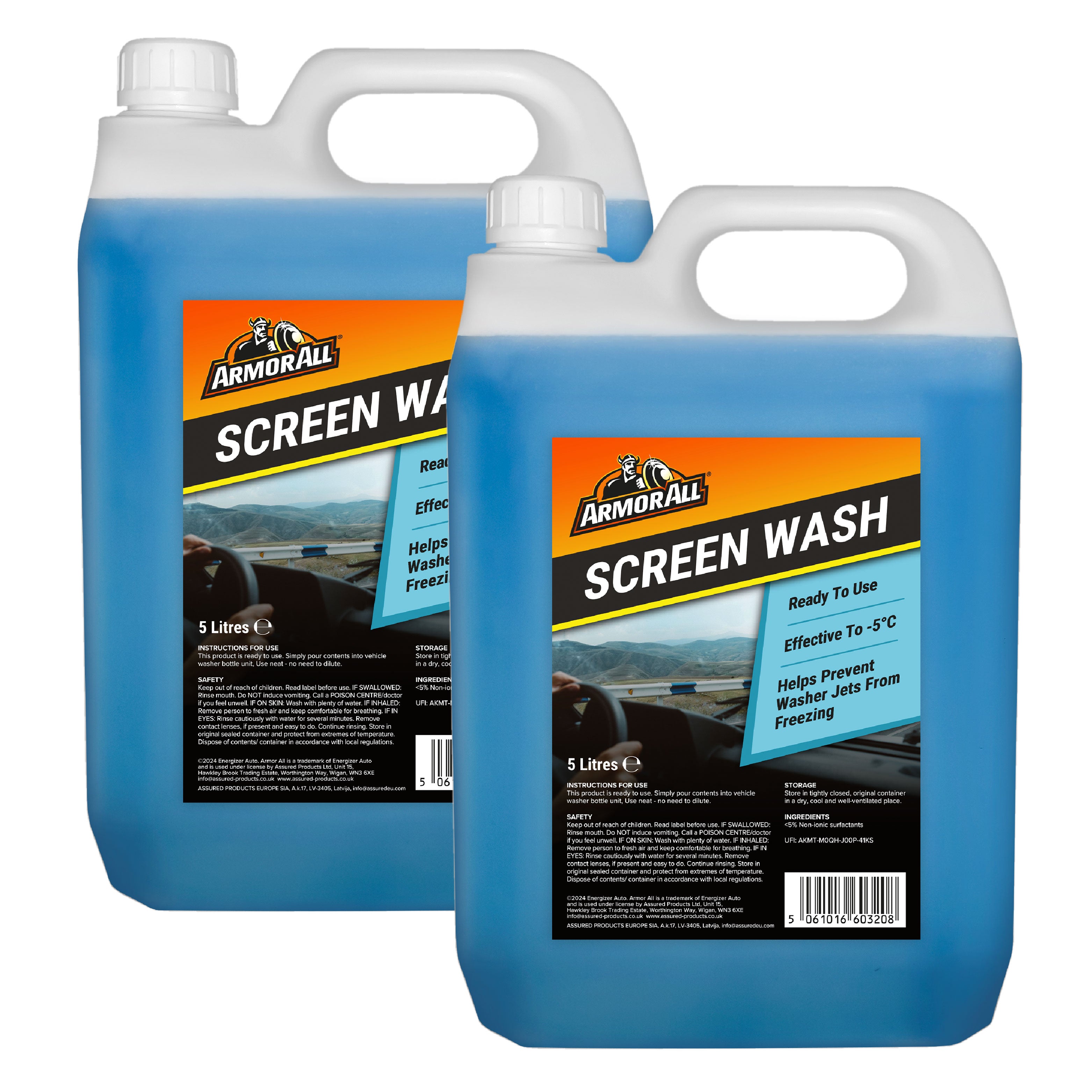 Armor All Winter Screen Wash, 5L, Effective down to -5°C