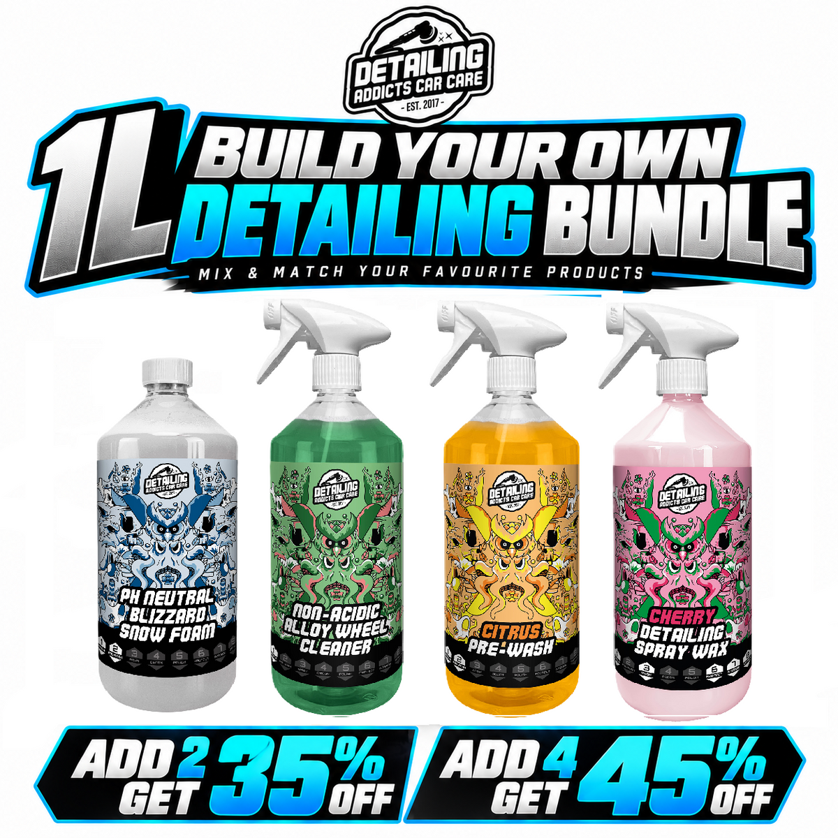 Detailing Addicts Build Your Own 1L Detailing Bundle