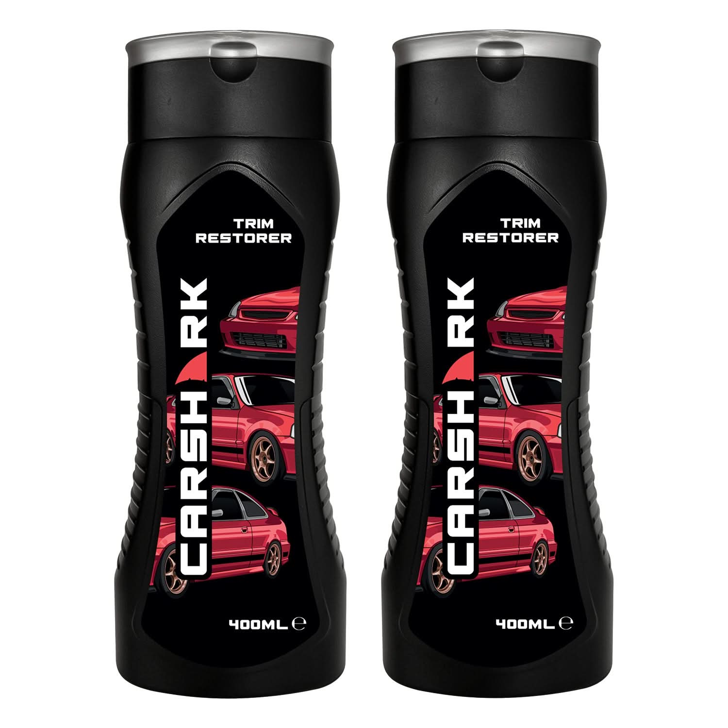 CARSHARK Trim Restorer, 2 x 400 ml, Black Plastic and Vinyl Restorer