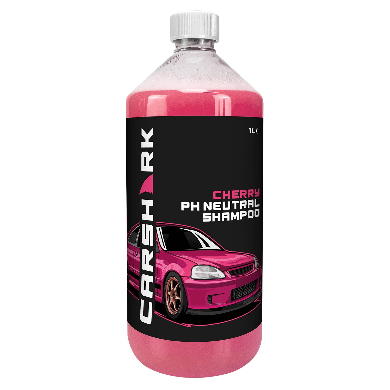 CARSHARK PH Neutral Car Shampoo 1 Litre - Concentrate - Cherry
