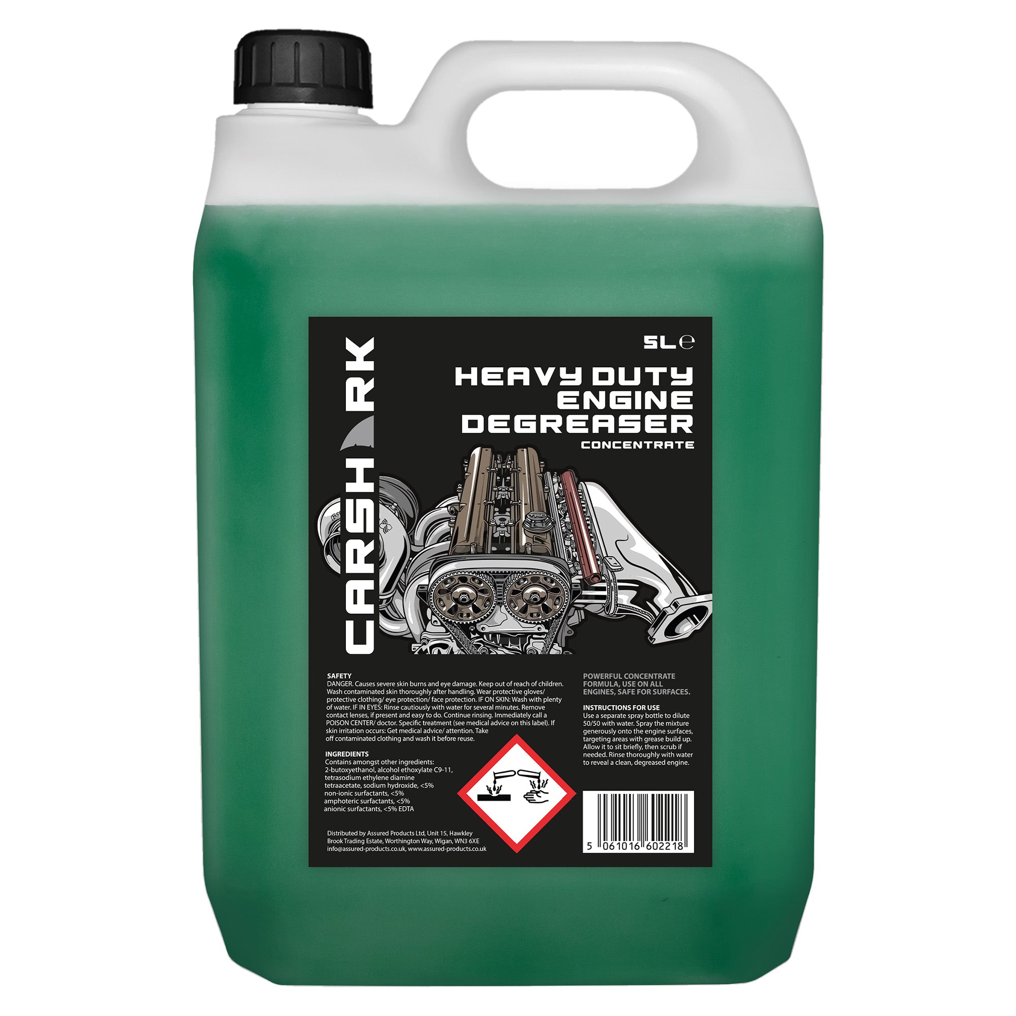 CARSHARK Engine Degreaser - 5L - Heavy Duty Concentrate