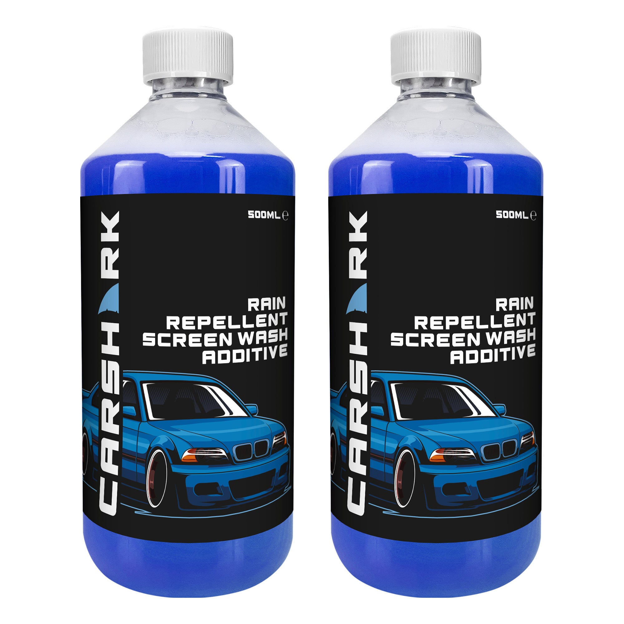 CARSHARK Rain Repellent Screenwash Additive - 2 x 500ml