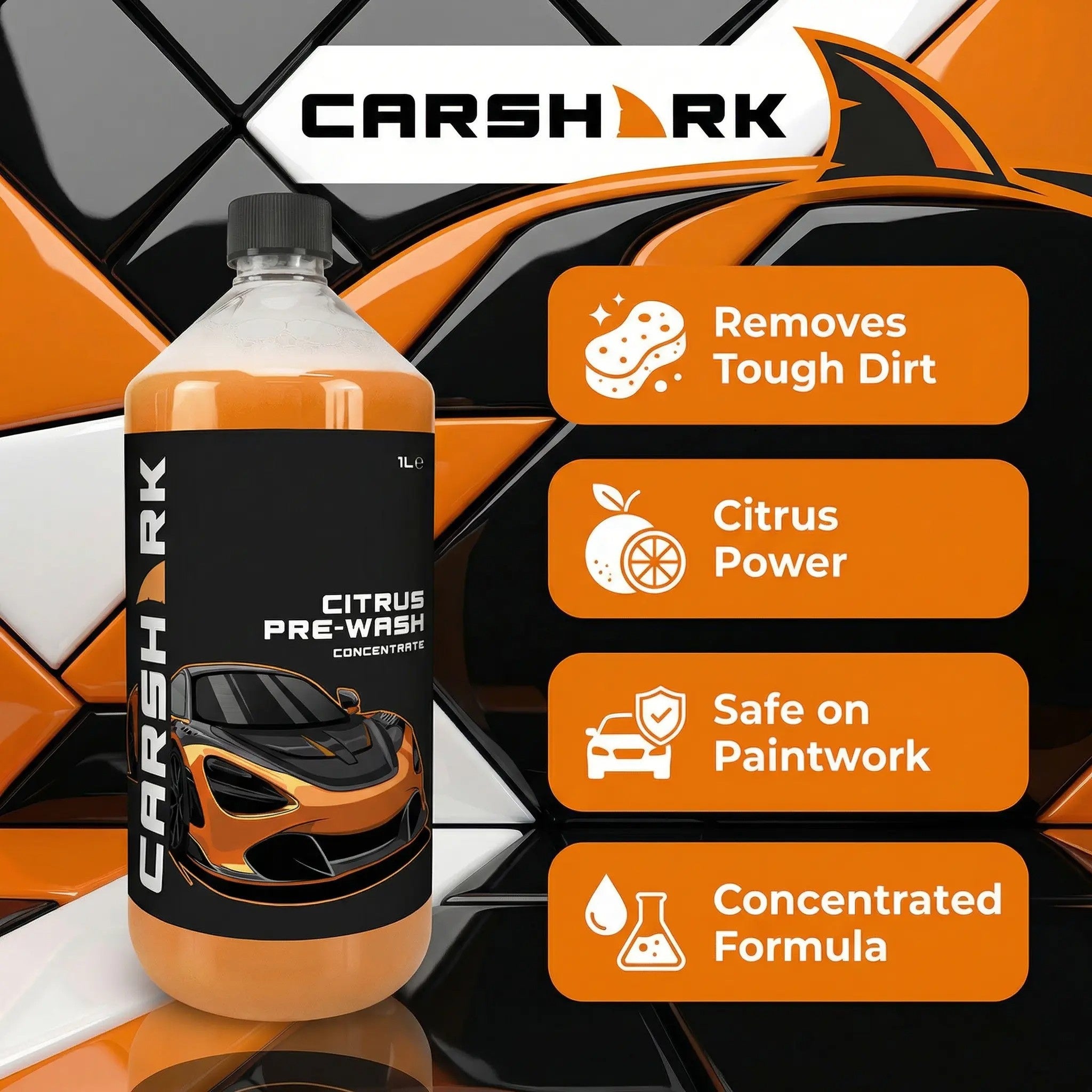 CARSHARK Citrus Pre-Wash Concentrate