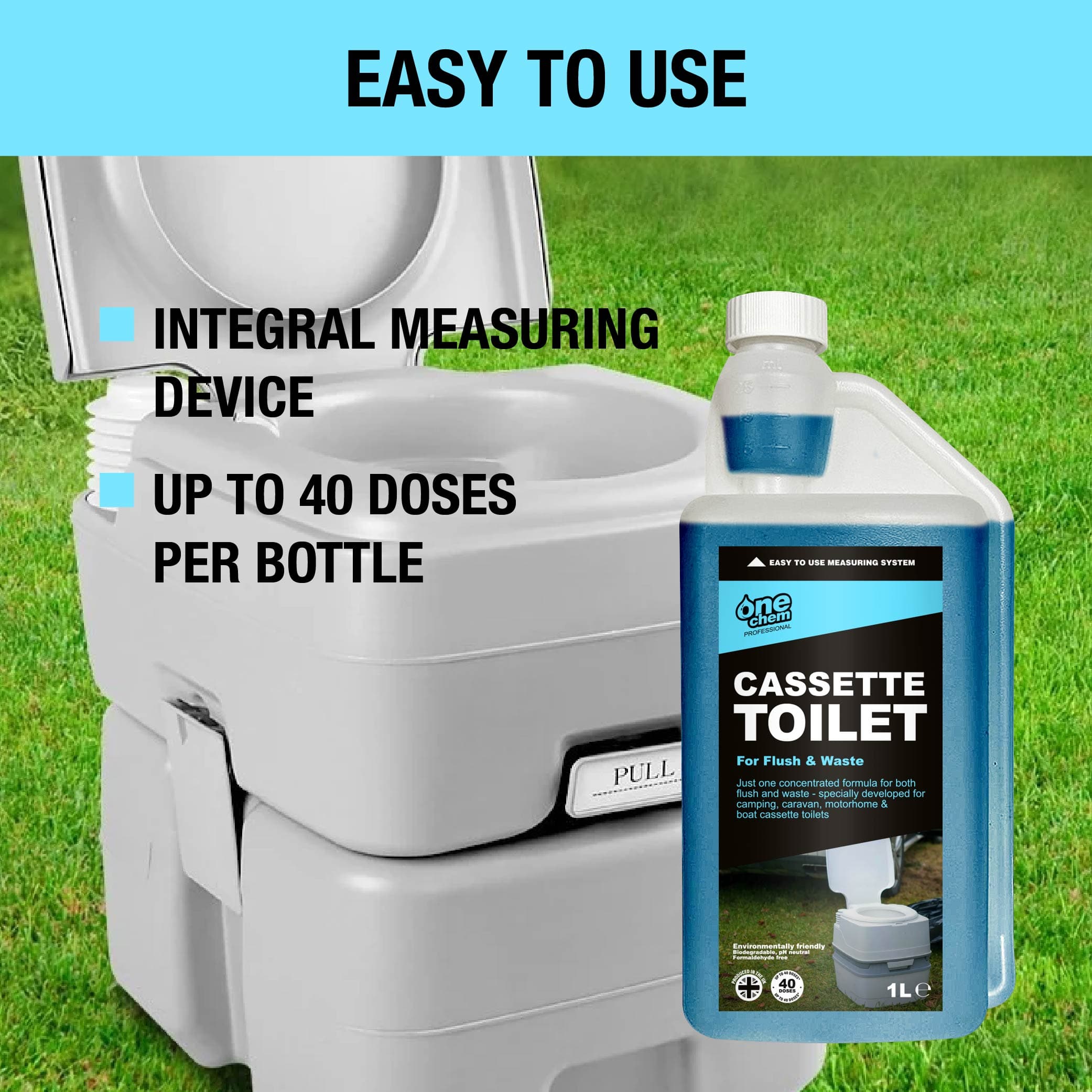 One Chem Professional Cassette Toilet 1L Concentrate