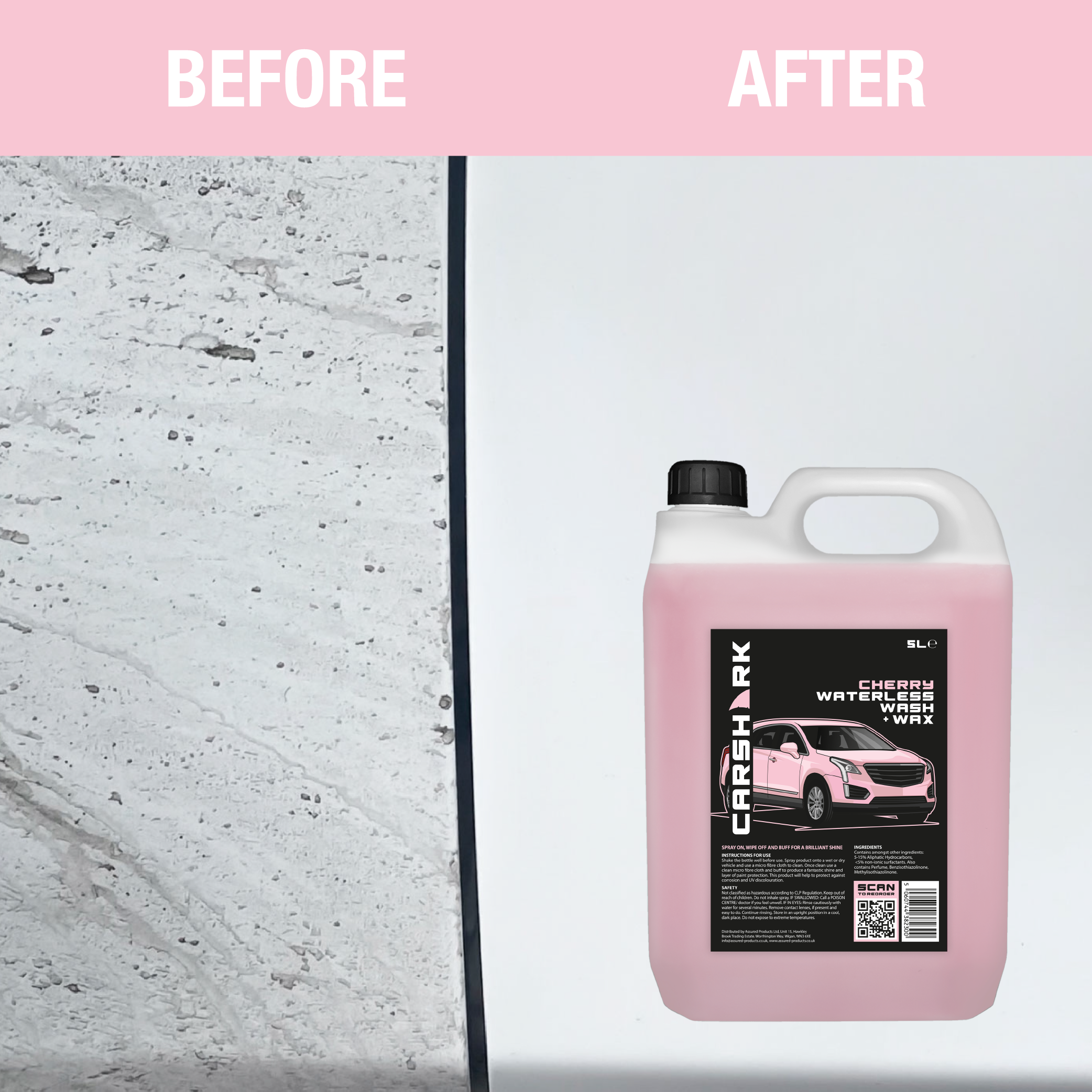 CARSHARK Waterless Wash & Wax - Cherry Blossom