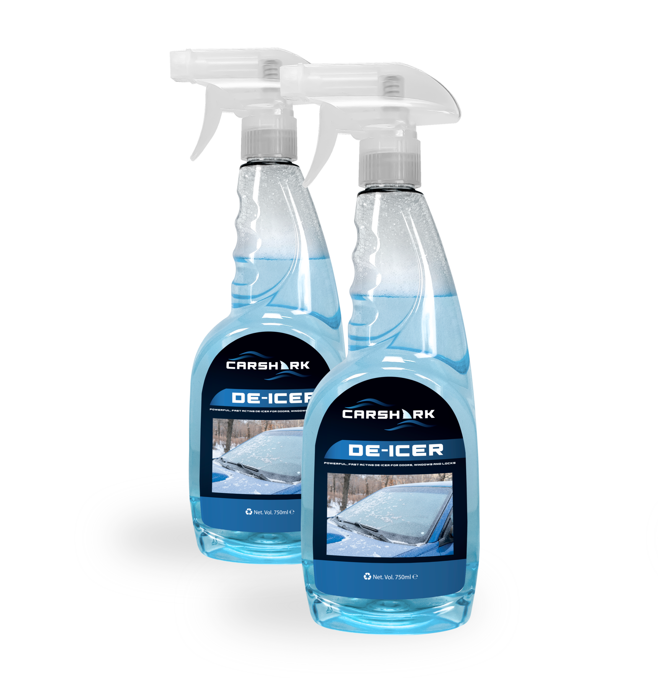 CARSHARK Fast Acting De-Icer 2 x 750ml