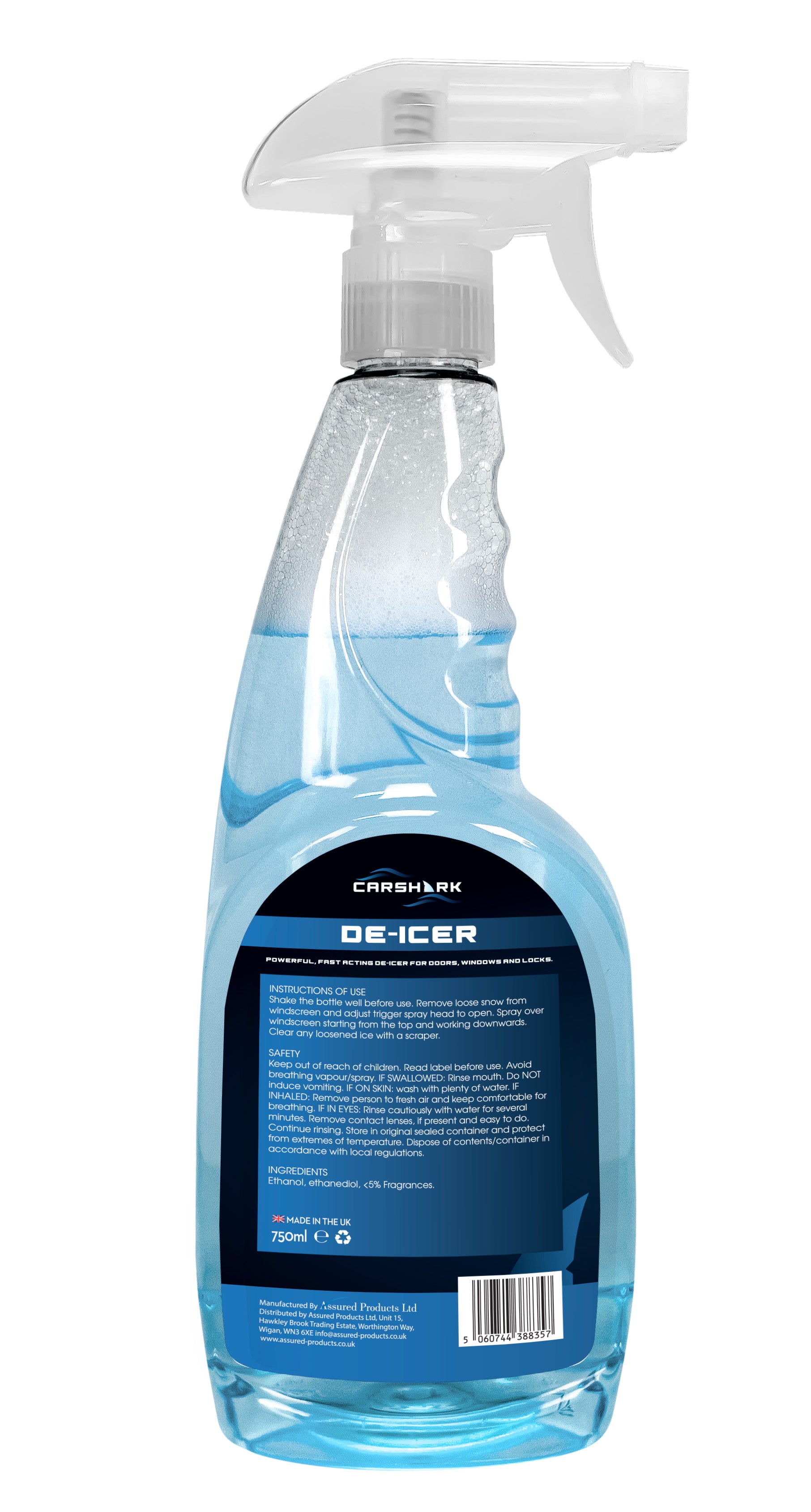 CARSHARK Fast Acting De-Icer 2 x 750ml