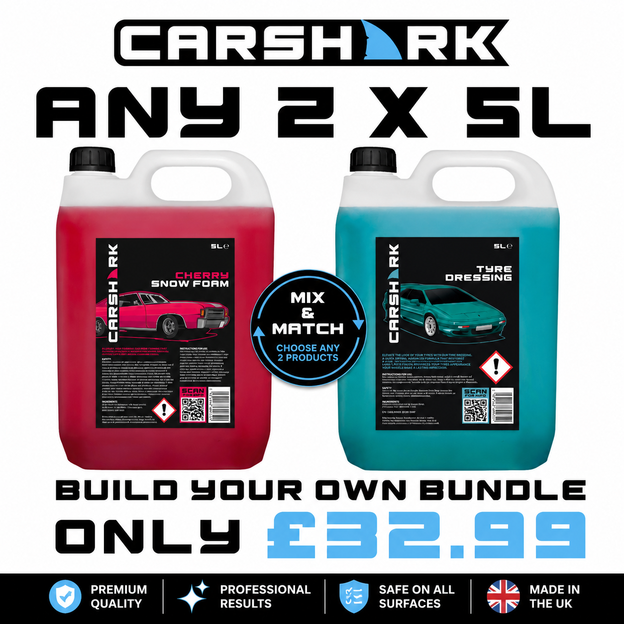 CARSHARK Build Your Own 2 x 5L Car Care Bundle
