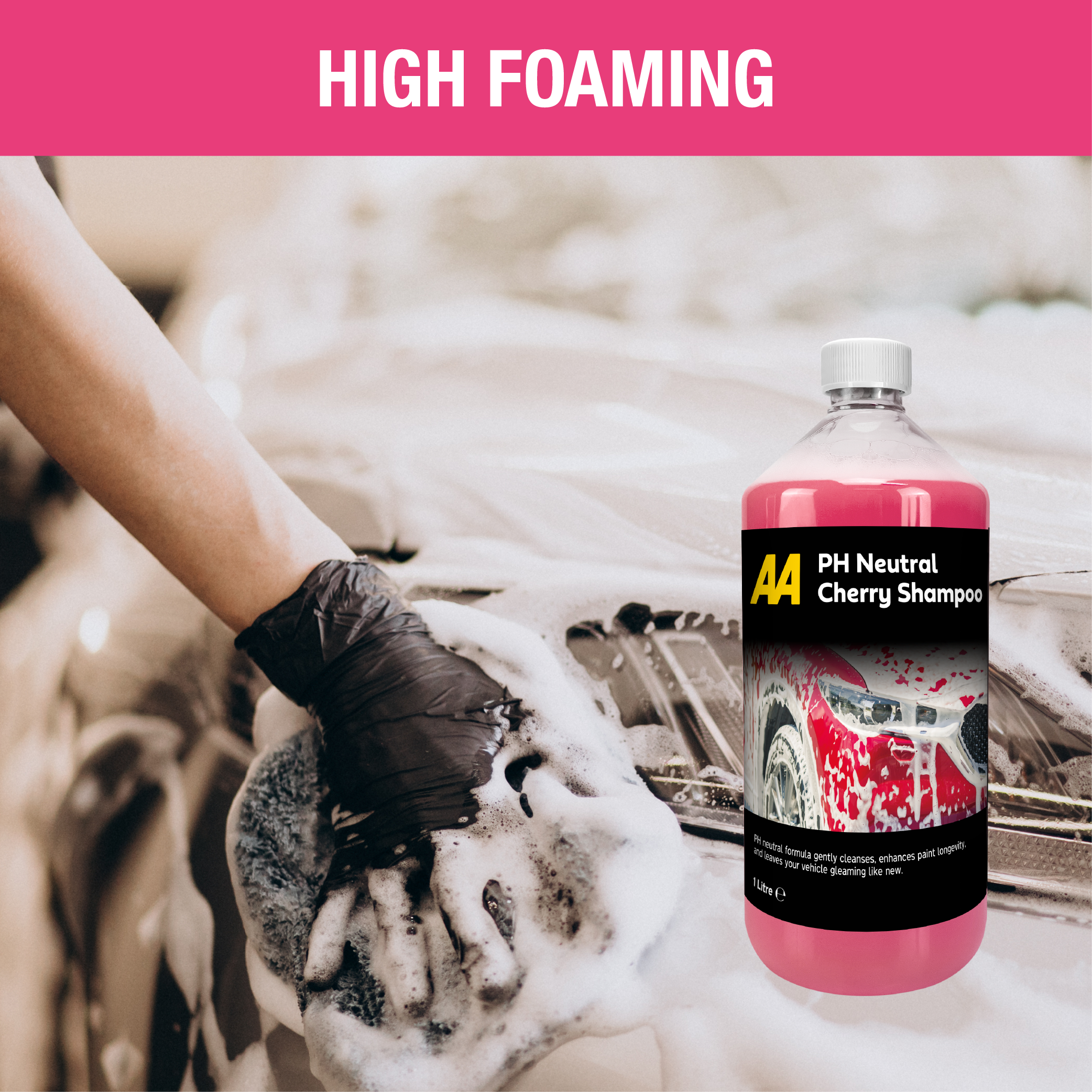 AA pH Neutral Car Shampoo - Cherry