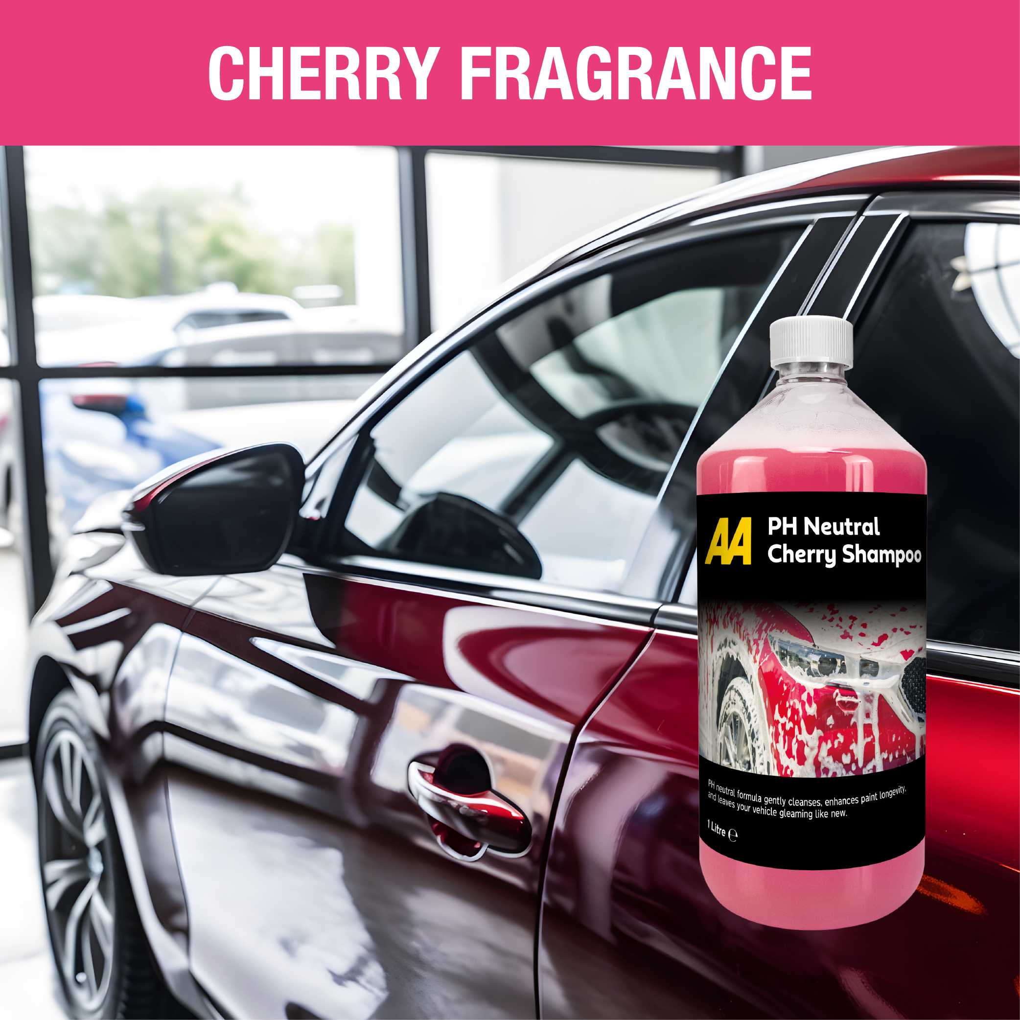 AA PH Neutral Car Shampoo 1 Litre (Cherry)