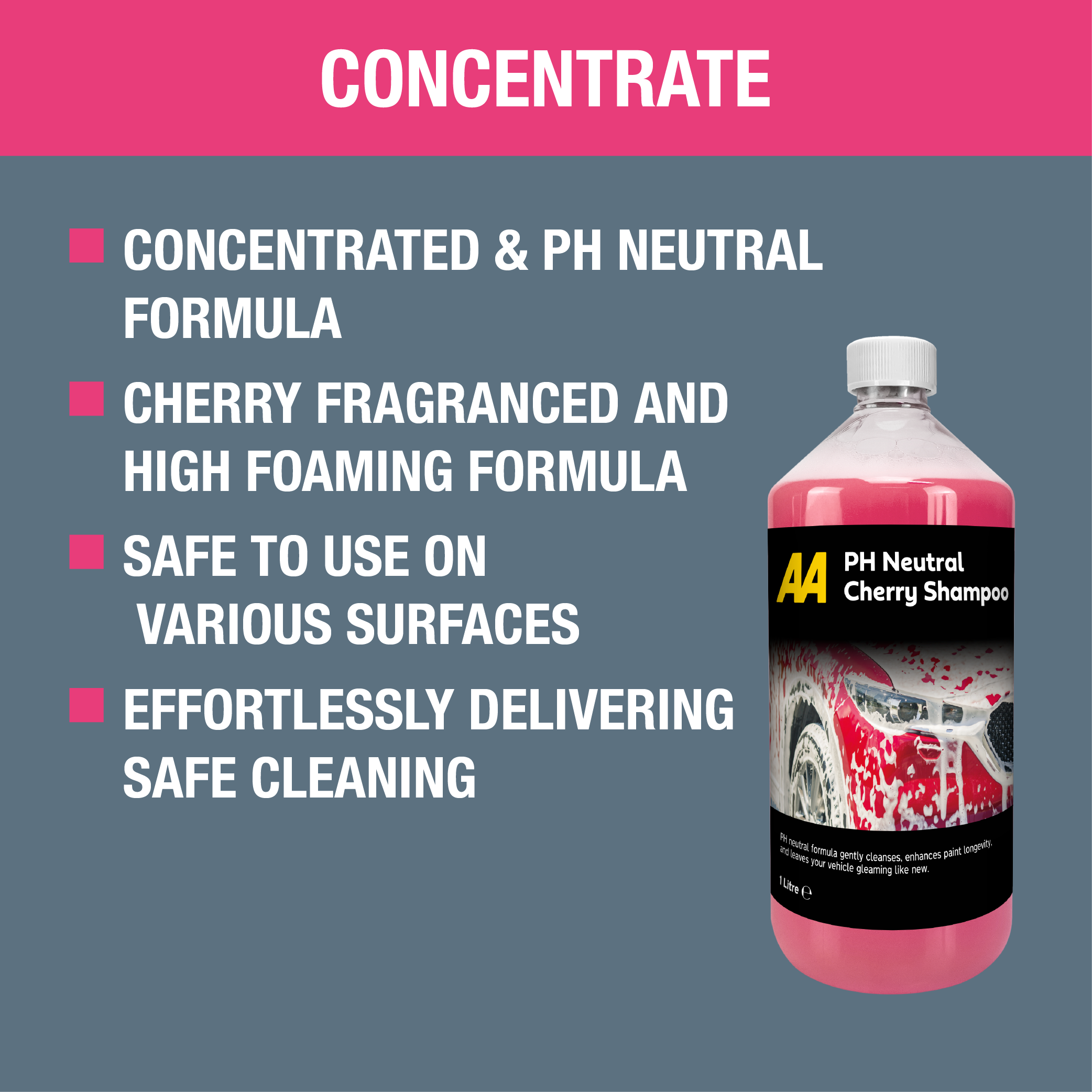 AA pH Neutral Car Shampoo - Cherry