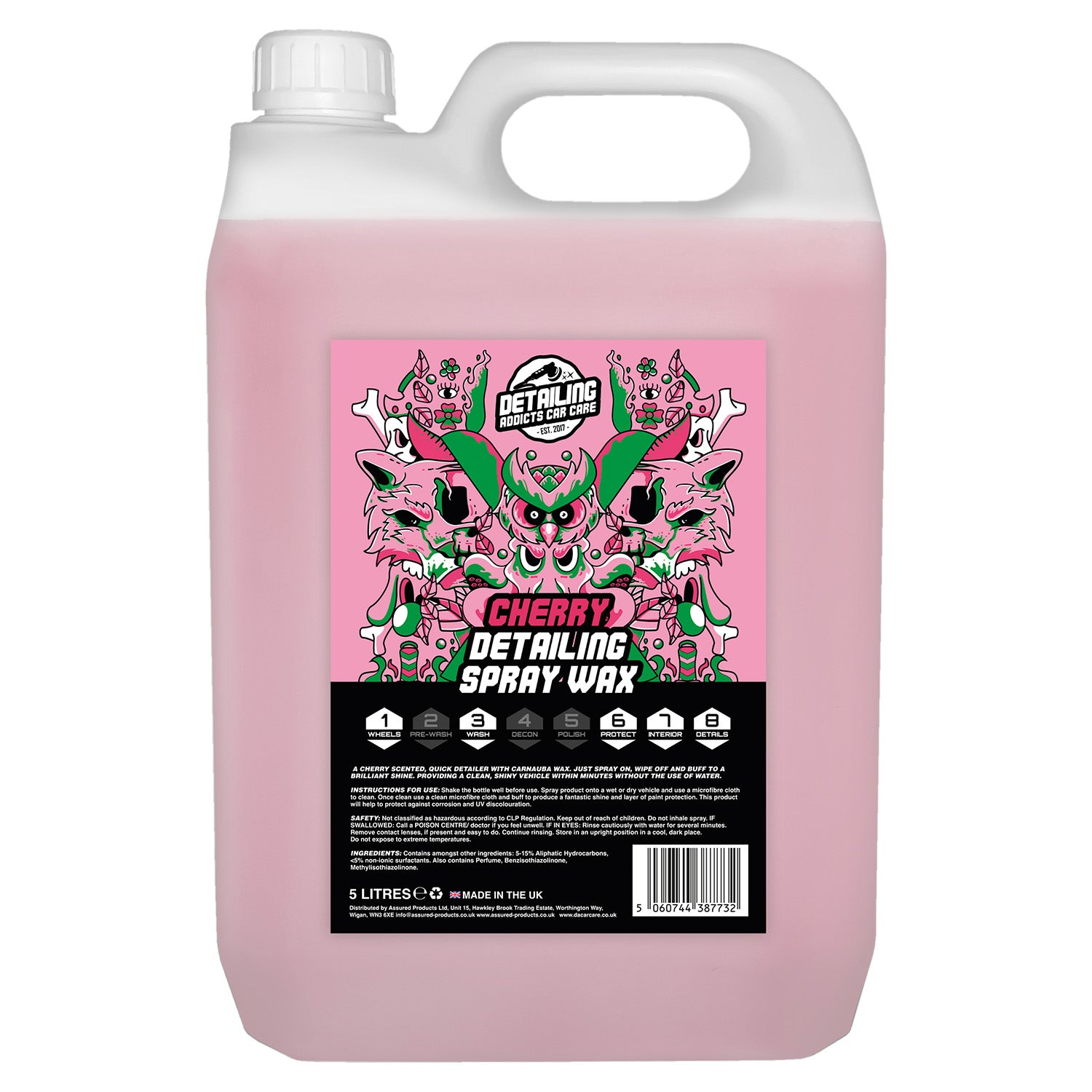 Cherry Detailing Spray Wax 5L - Detailing Addicts