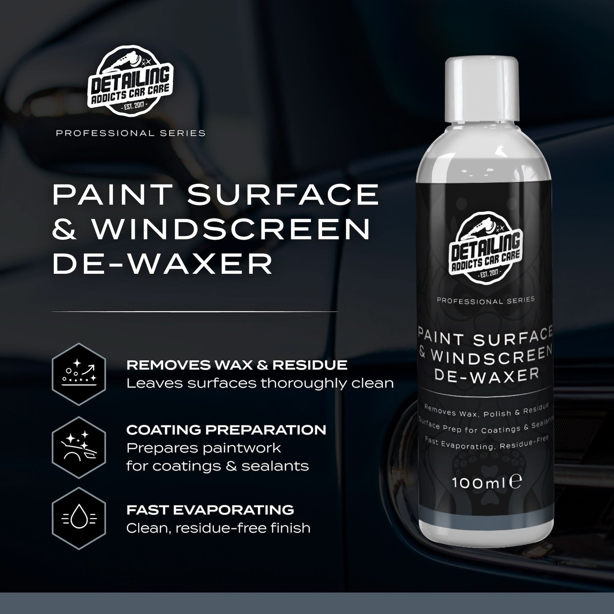 Detailing Addicts Pro Ceramic Coating Prep & Protect Kit - Ceramic Coating 50ml + Paint Surface & Windscreen De-Waxer 100ml