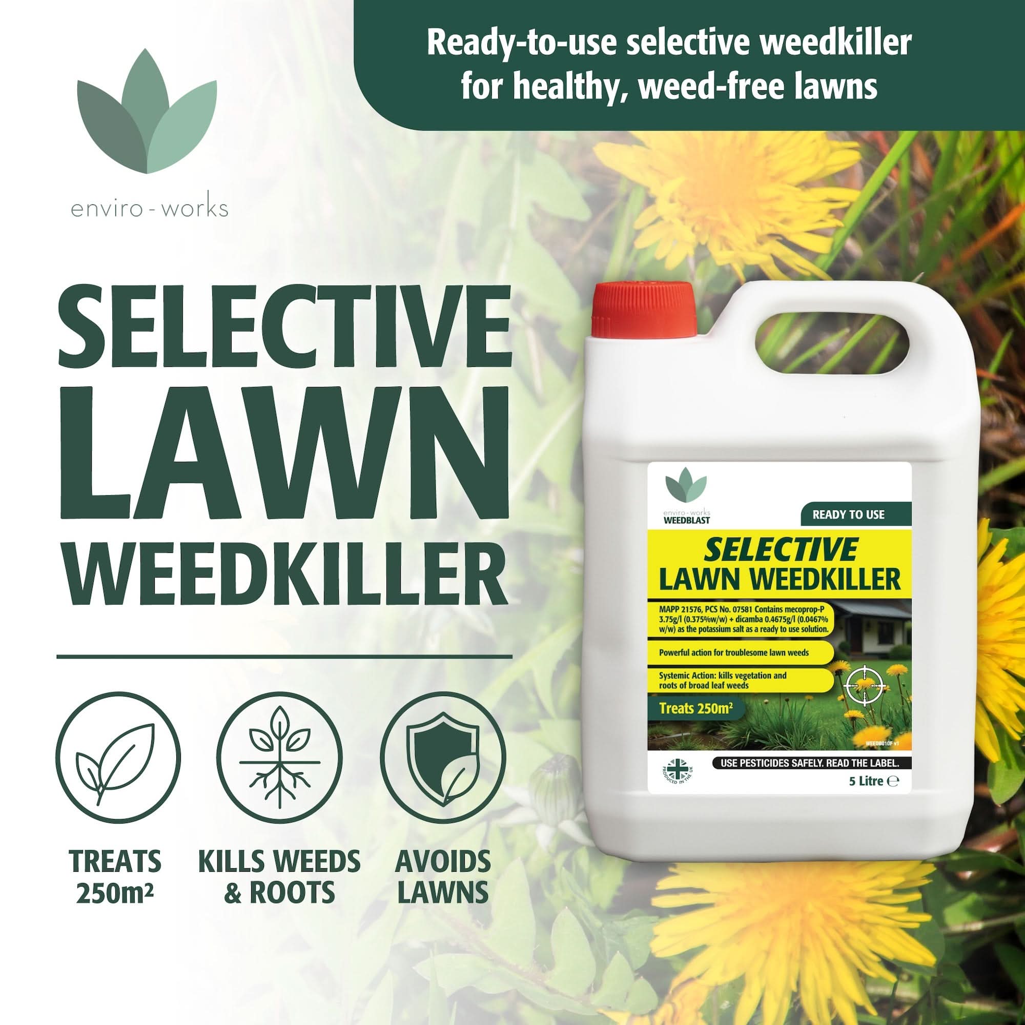Enviro Works WeedBlast Selective Lawn Weedkiller