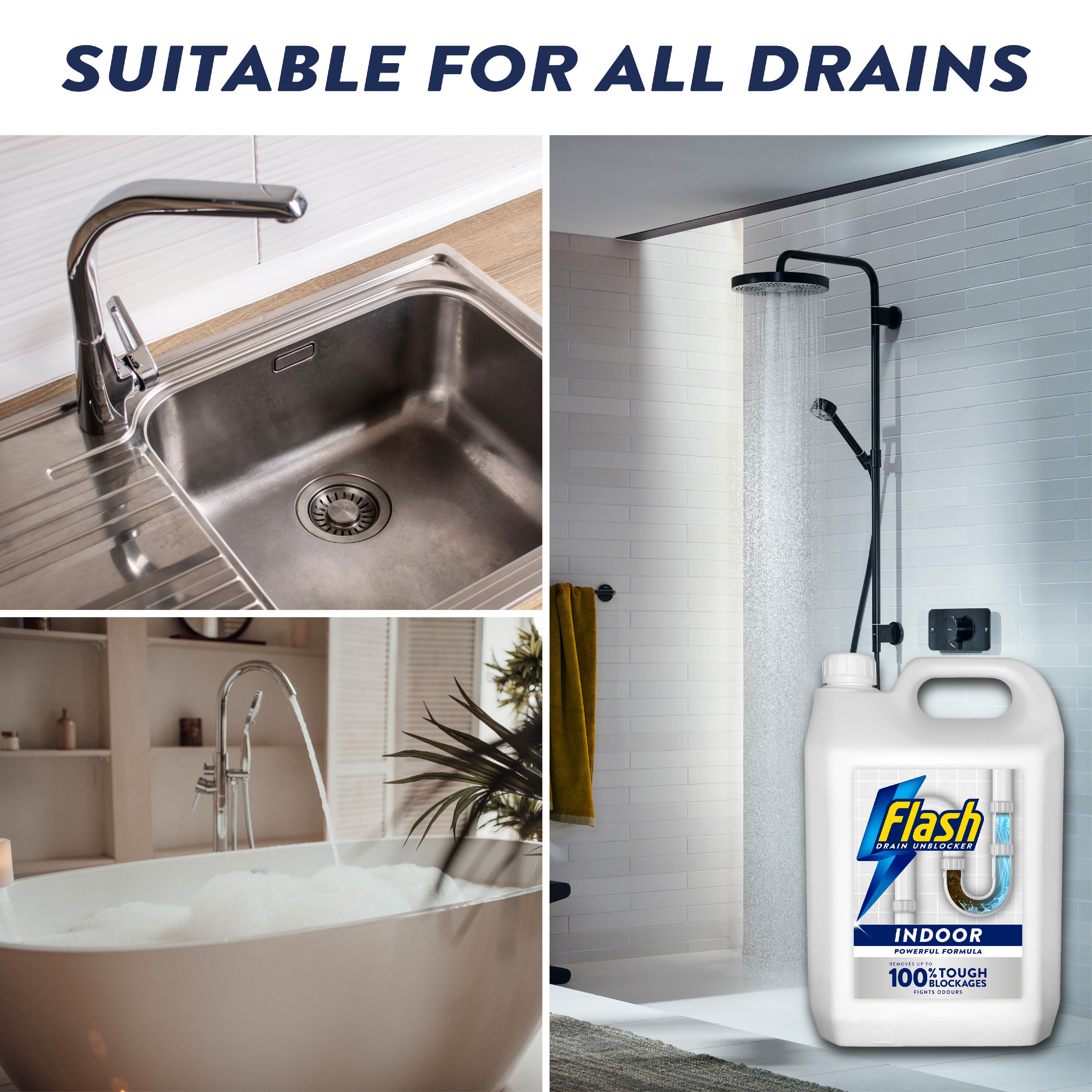 FLASH Indoor Sink and Drain Unblocker 5 Litre