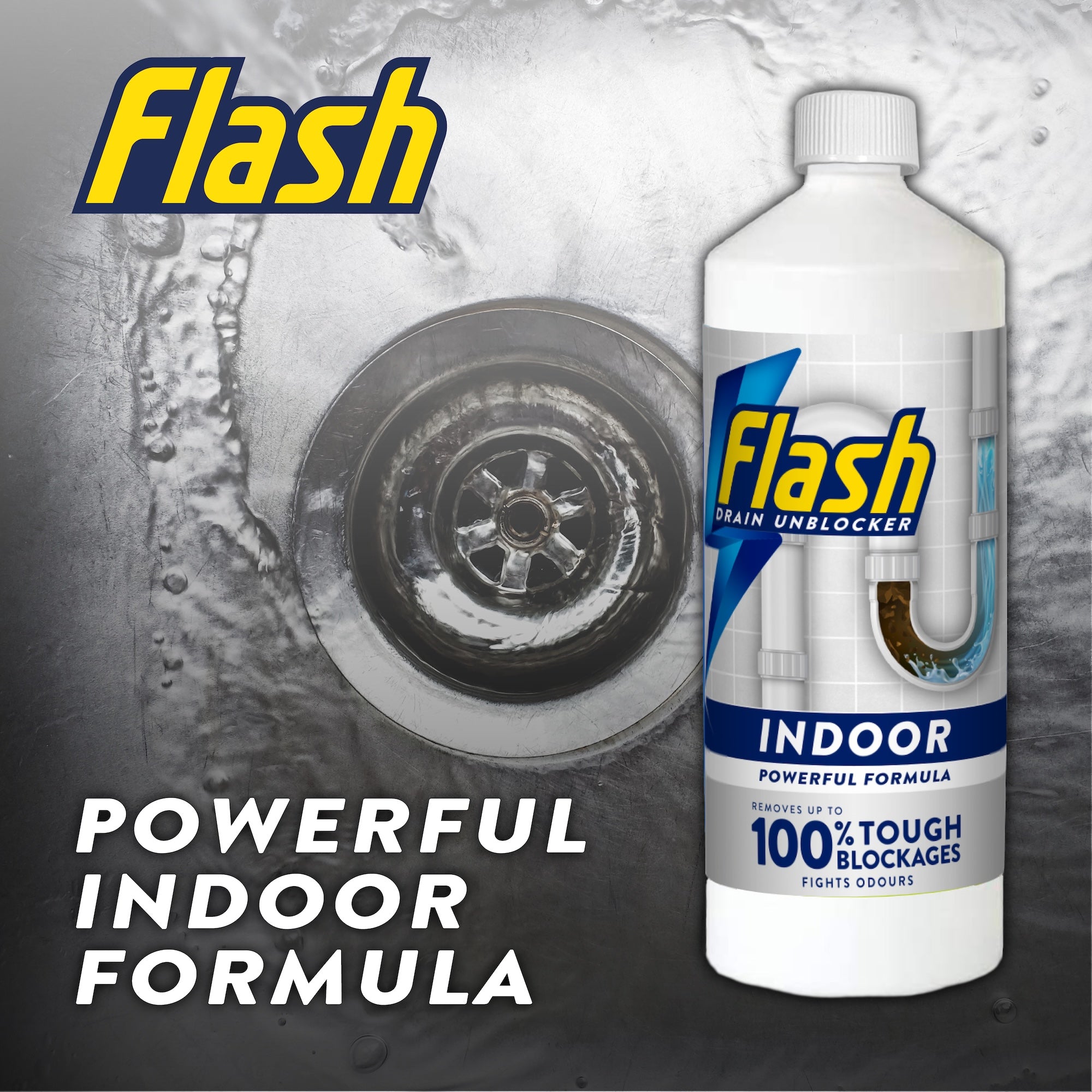 FLASH Indoor Sink and Drain Unblocker 1 Litre